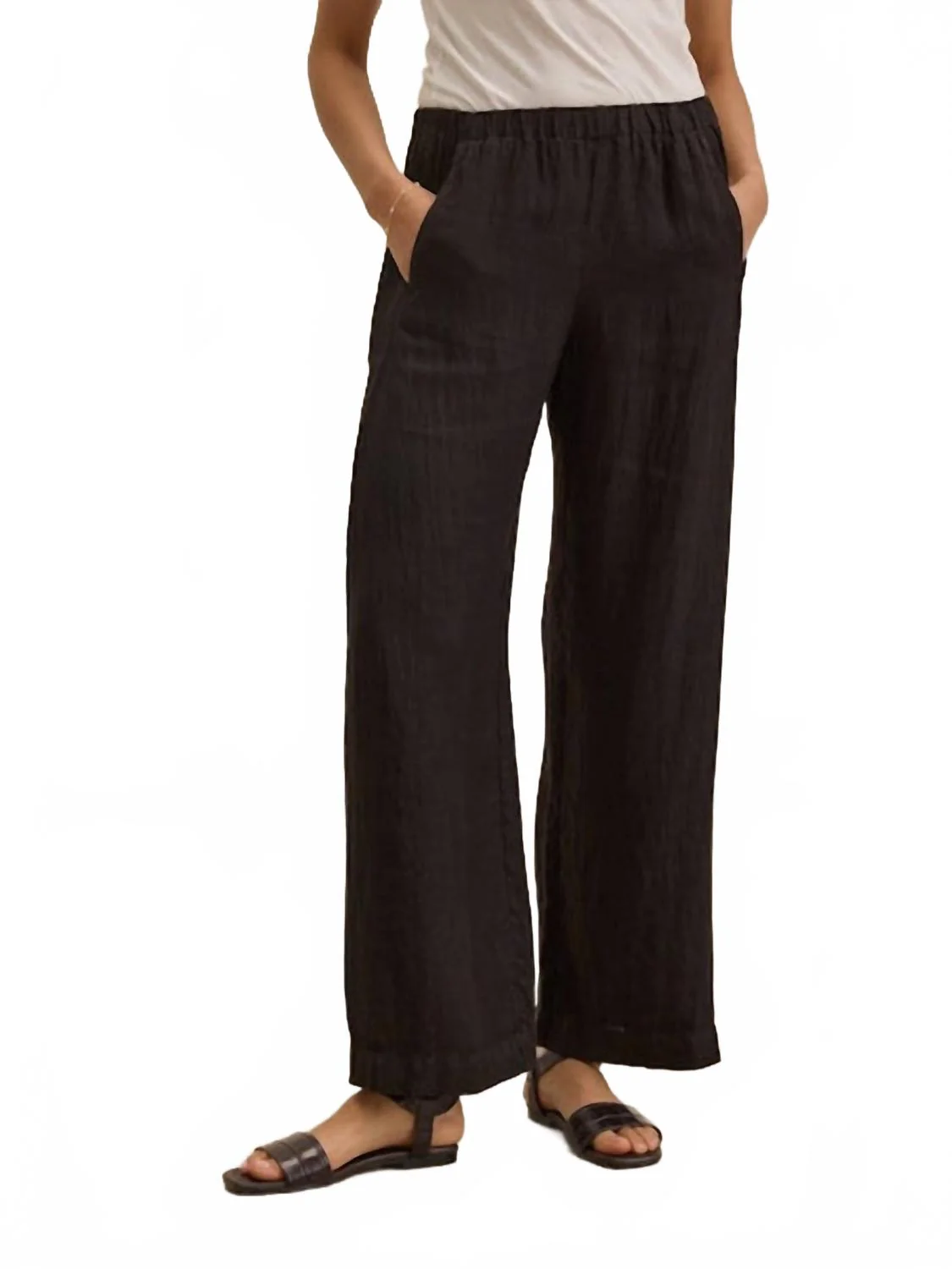 Stephanie Pull On Pant In Black