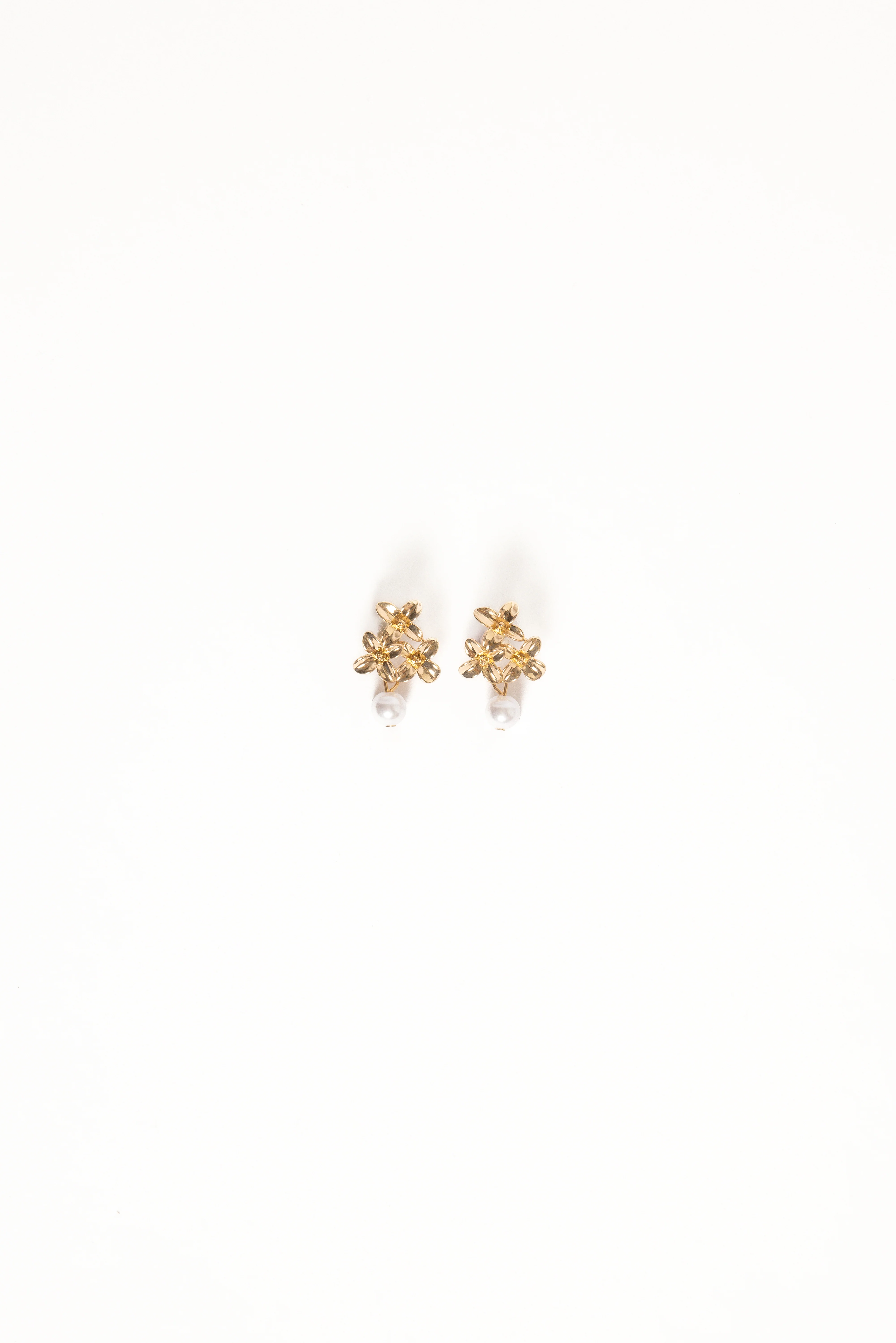 Amani Earrings - Gold/Pearl