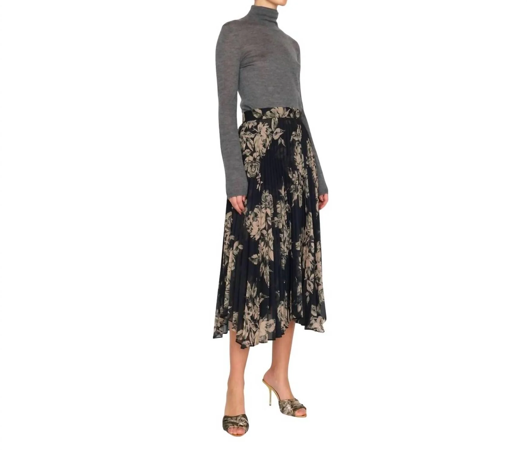 Gwen Skirt In Black Rose