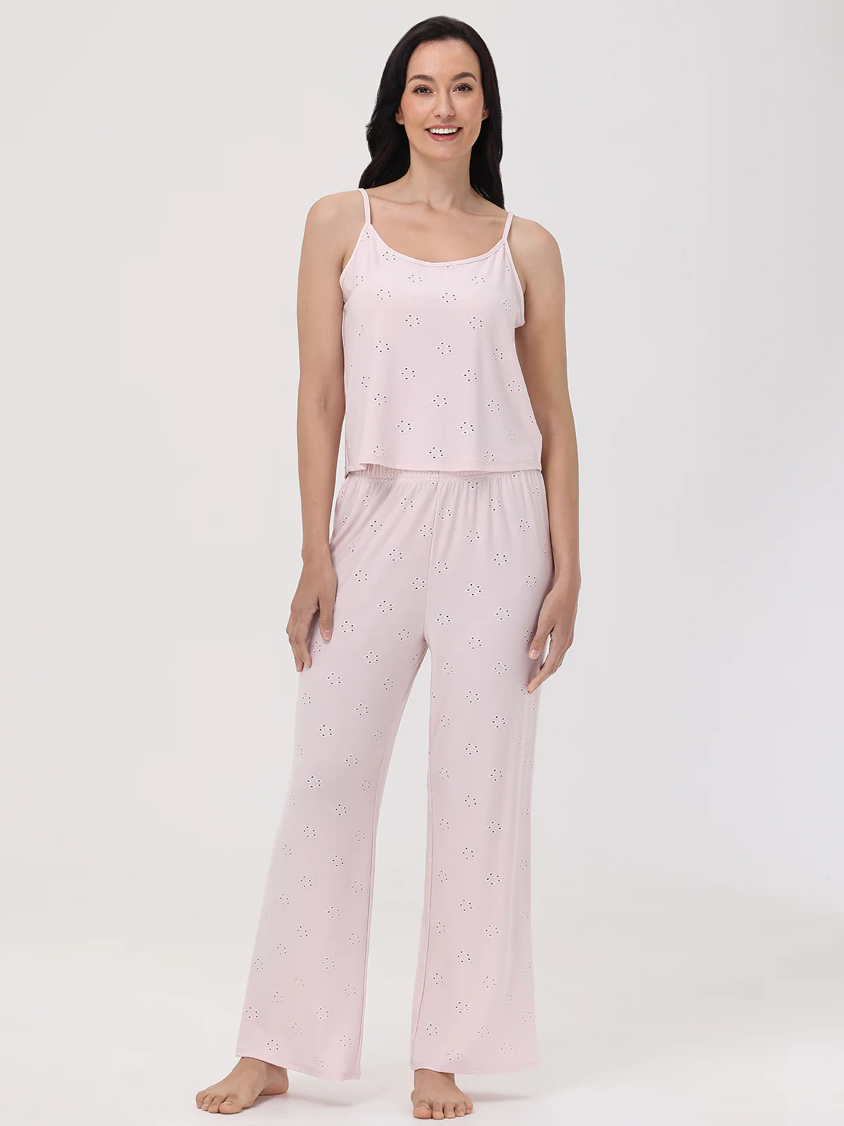 Pointelle Flower Lounge Pants