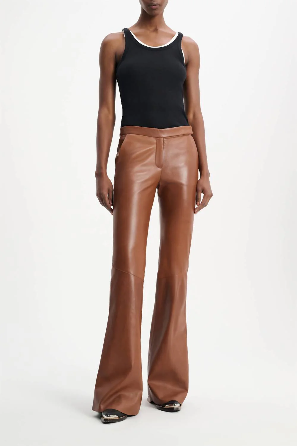 Sleek Statement Pants In Brown Sugar