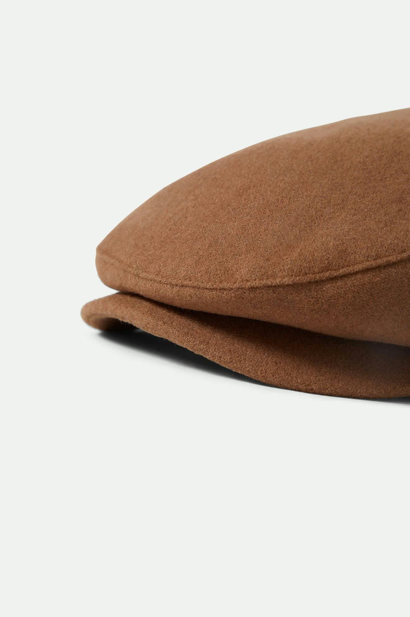 Hooligan Flat Cap - Camel Melton Wool