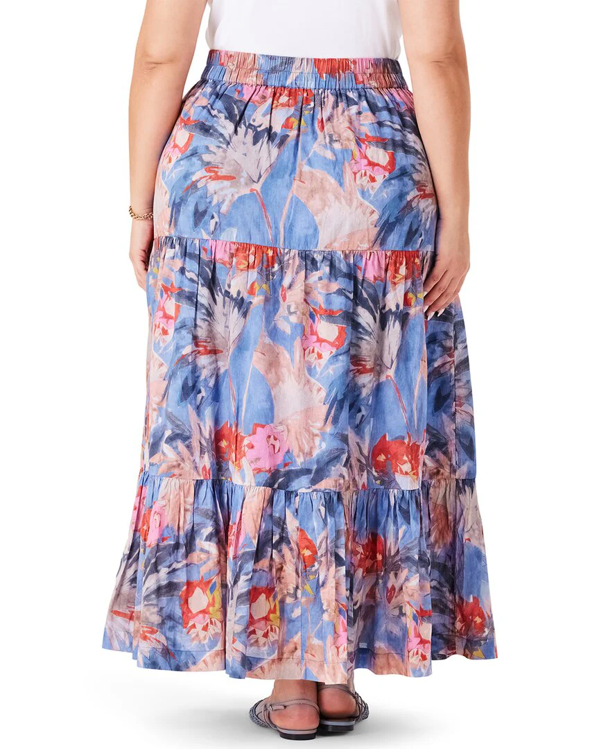 NIC+ZOE Plus Dreamscape Tiered Skirt