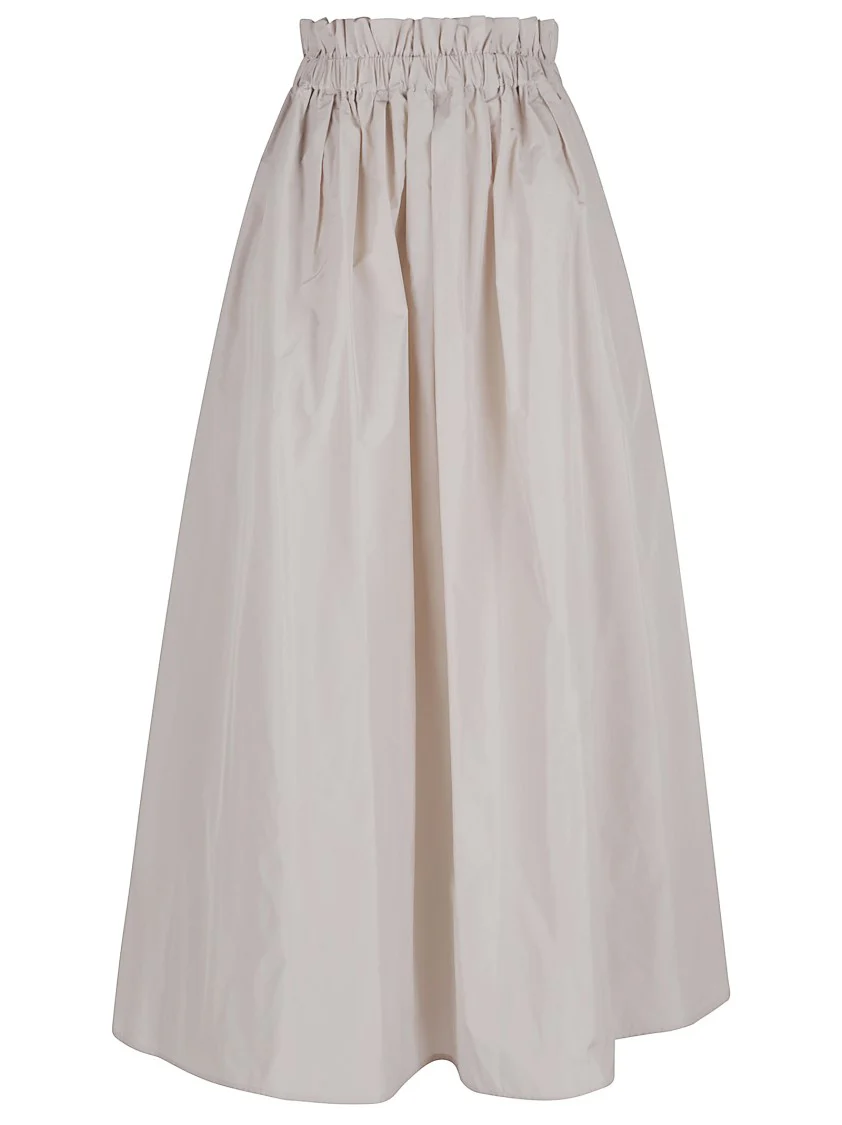 Voluminous Taffeta Skirt With Water-Repellent Treatment And Metal Detail
