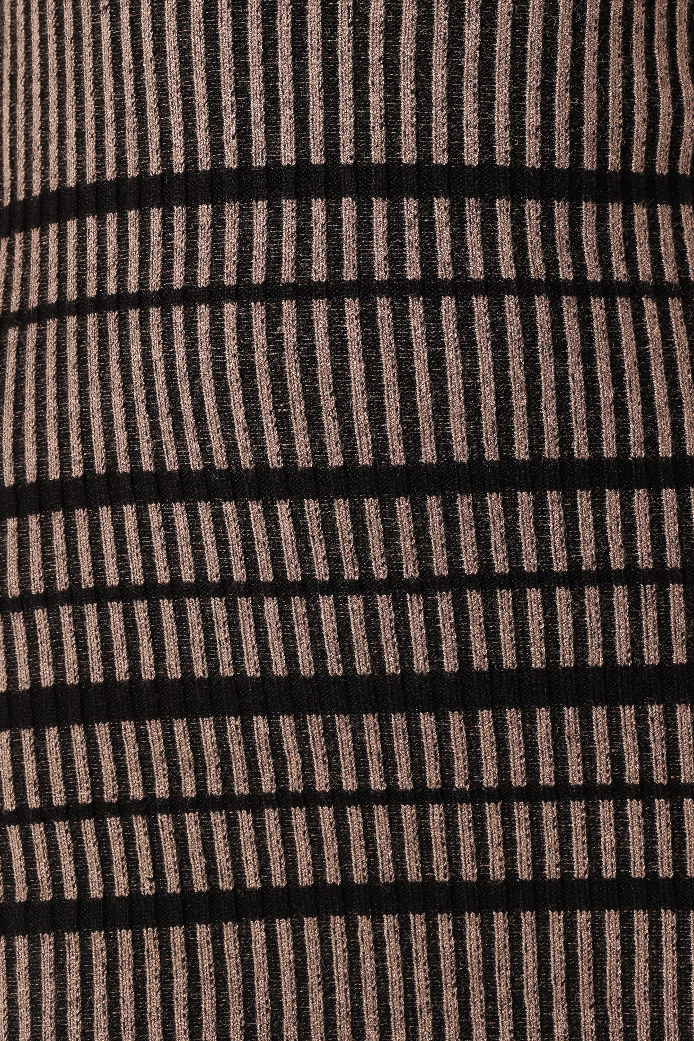 Maika Long Sleeve Mini Dress - Beige Black