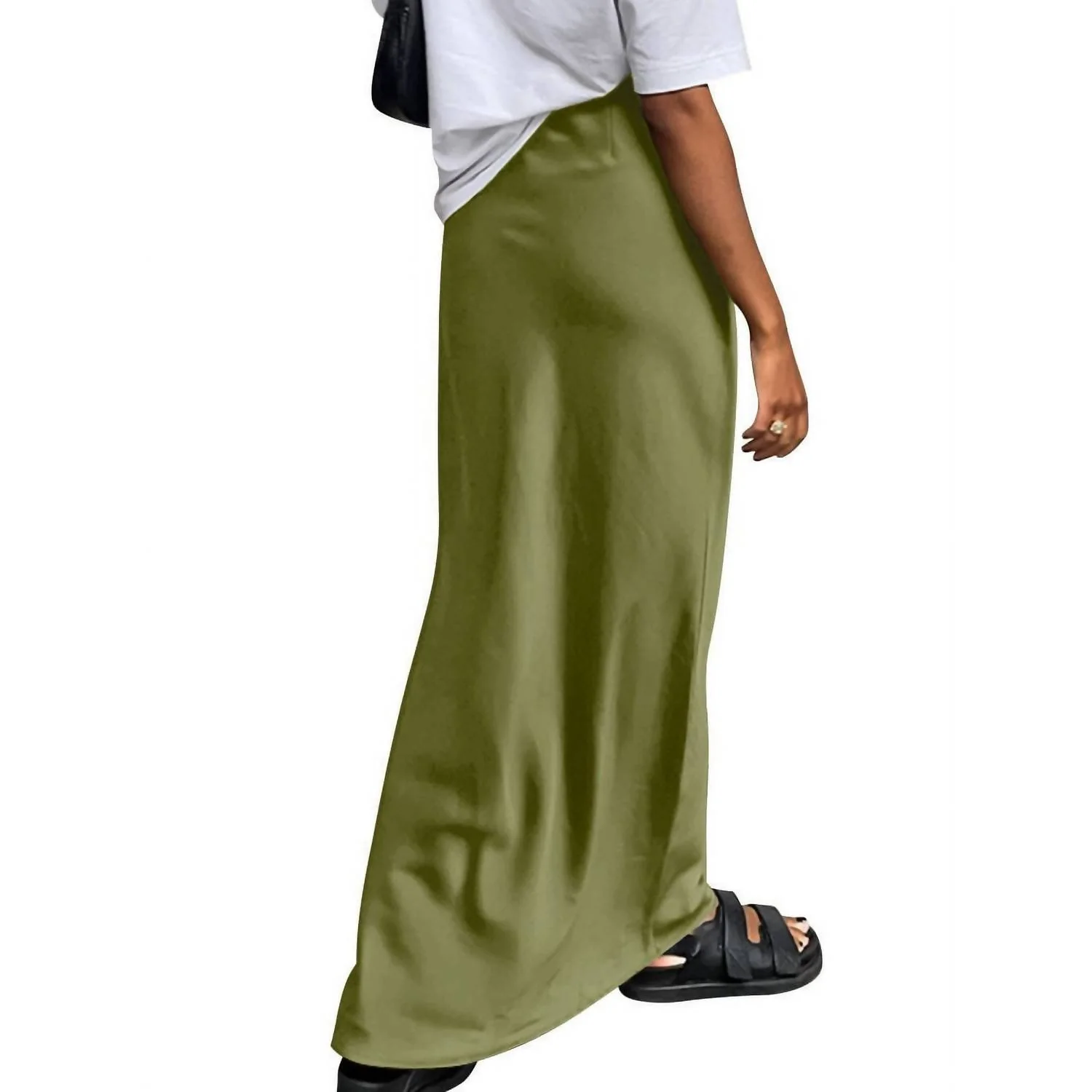 Jade Long Skirt In Green