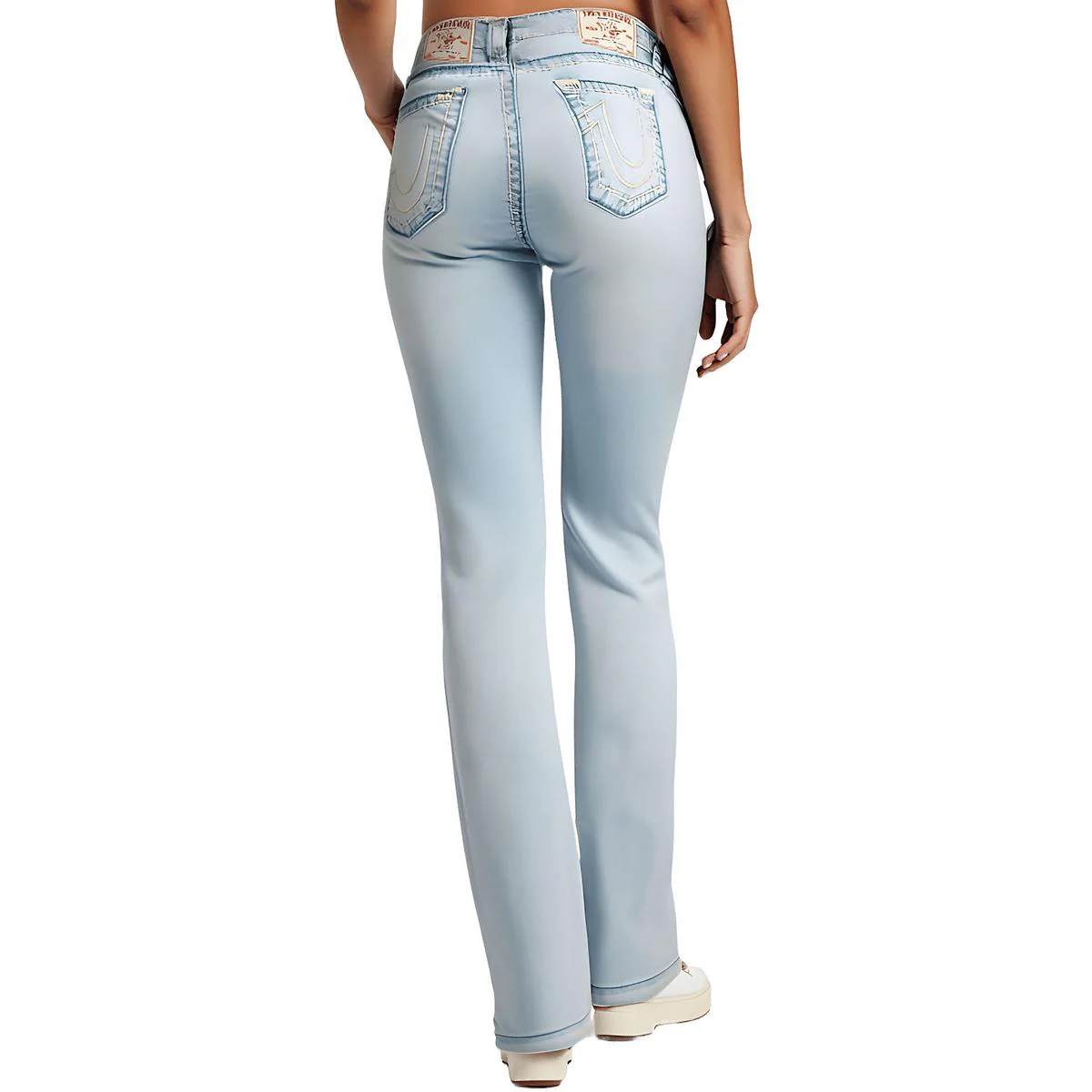 Billie Womens Denim Straight Leg Jeans