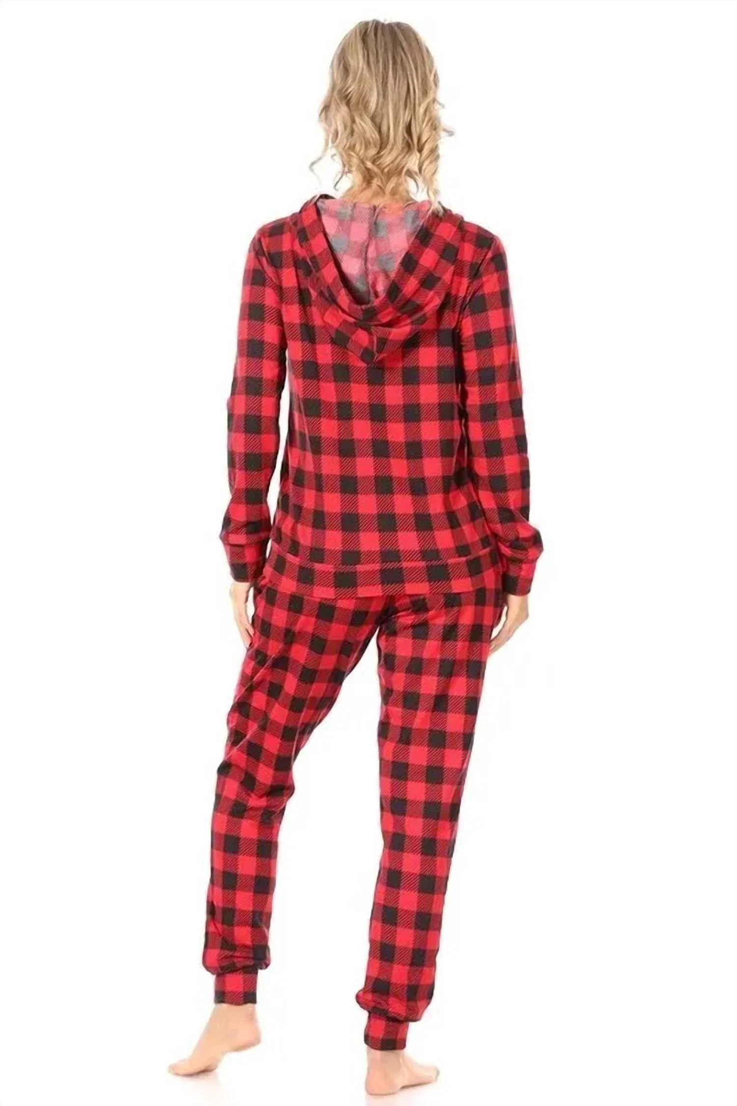 Hooded Lounge Set Pajamas In Multi