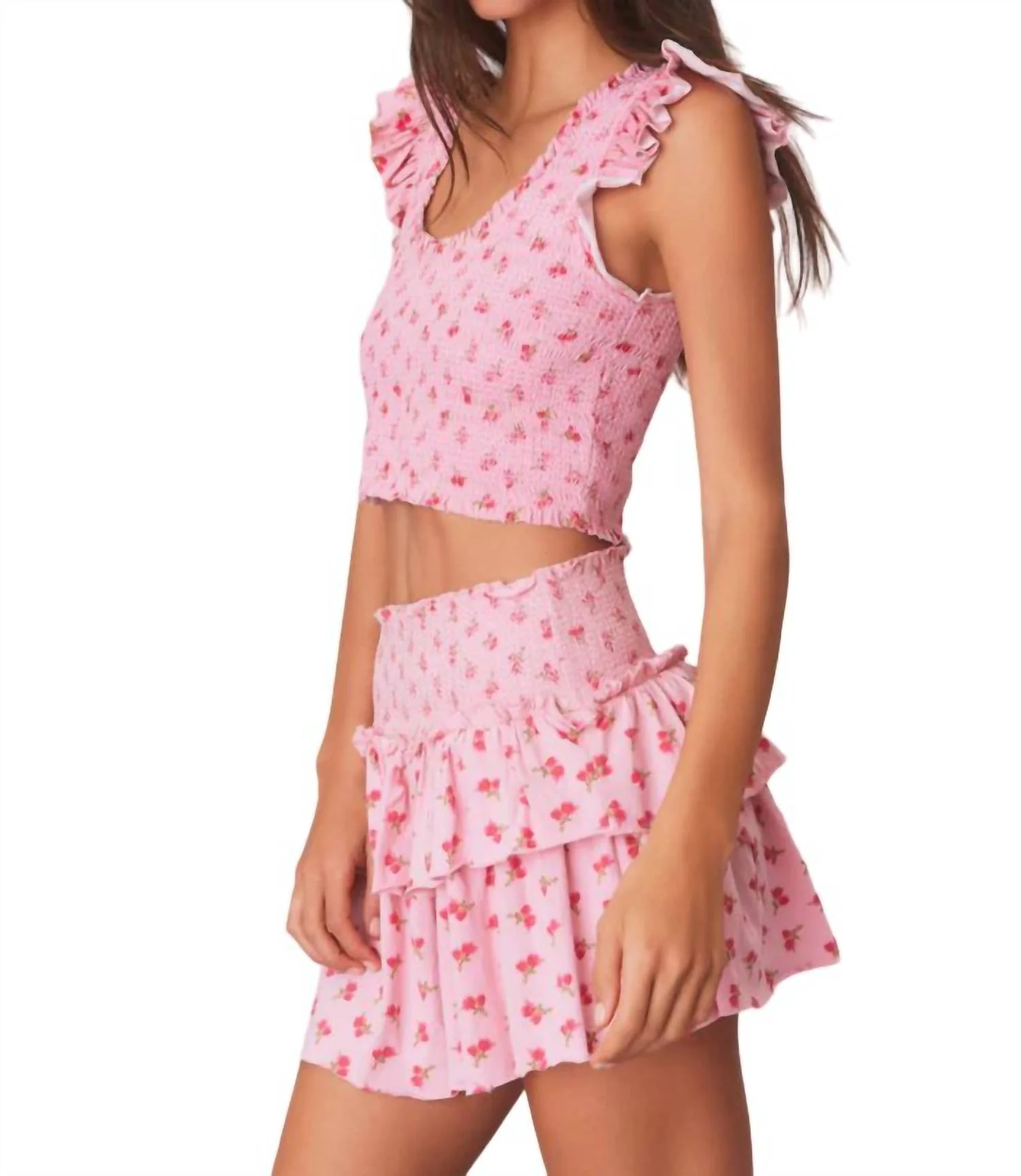 Ohana Skirt In Cherry Pink