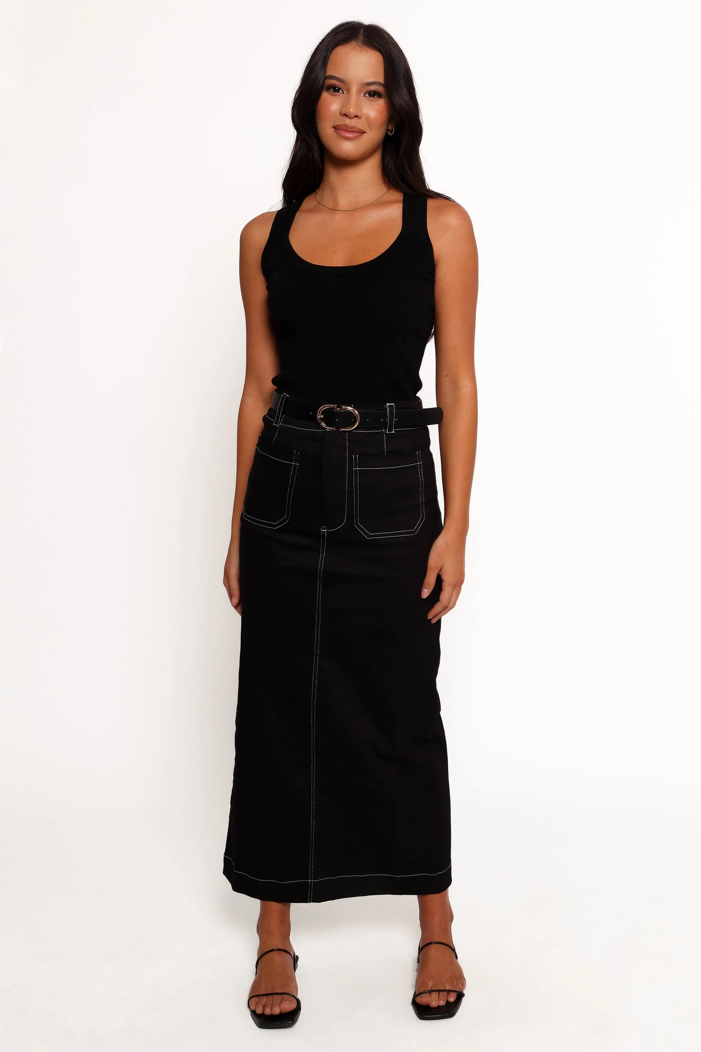 Nikko Midi Skirt - Black