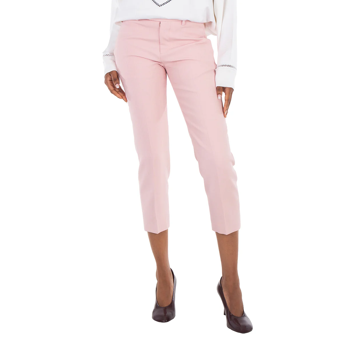 Burberry Press Creased Straight Leg Trousers, Brand Size 4 ( US Size 2 )