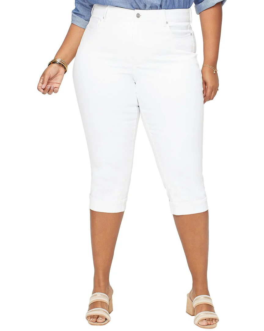 NYDJ Plus Marilyn Optic White Crop Jean