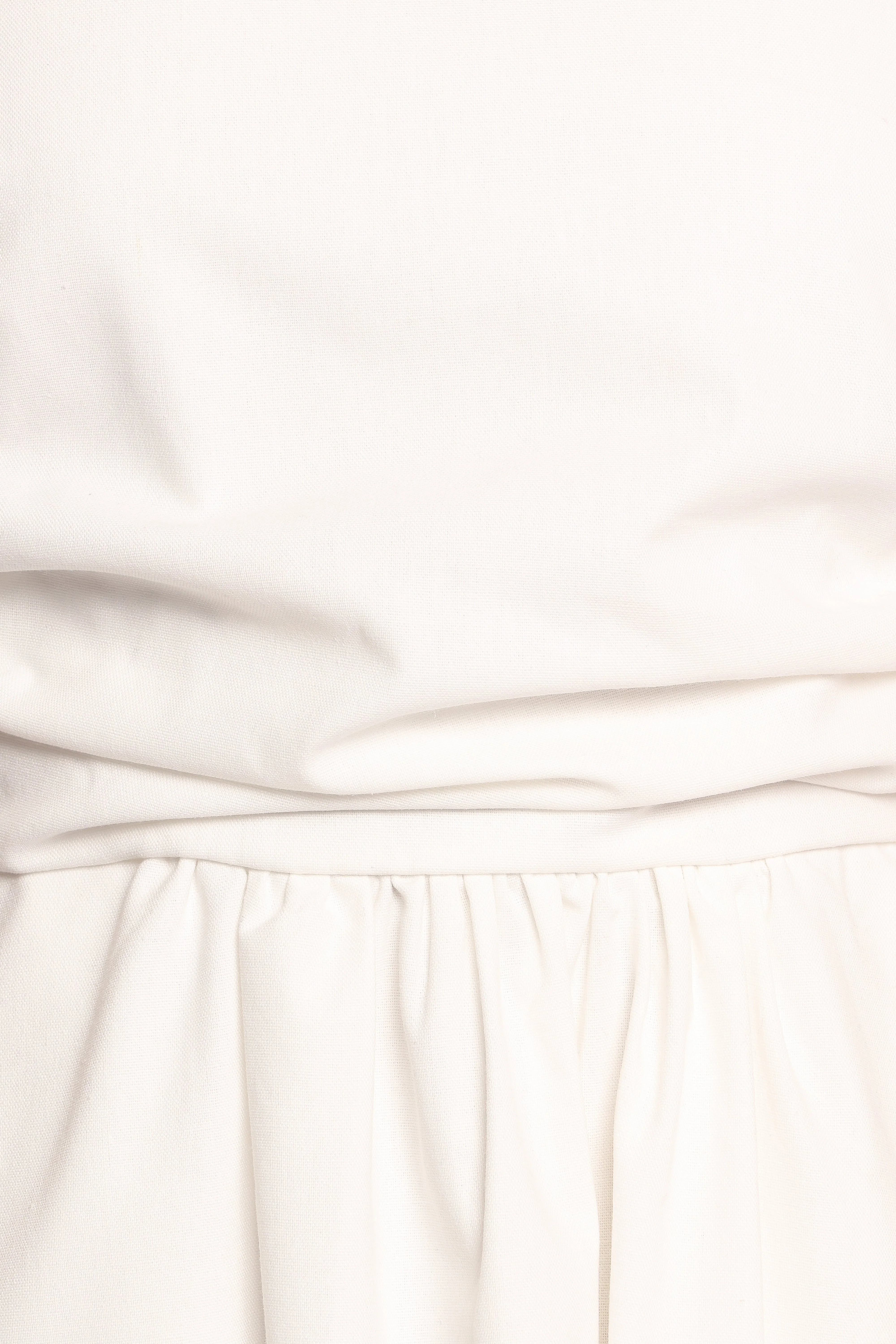 Clo Puff Sleeve Midi Dress - White