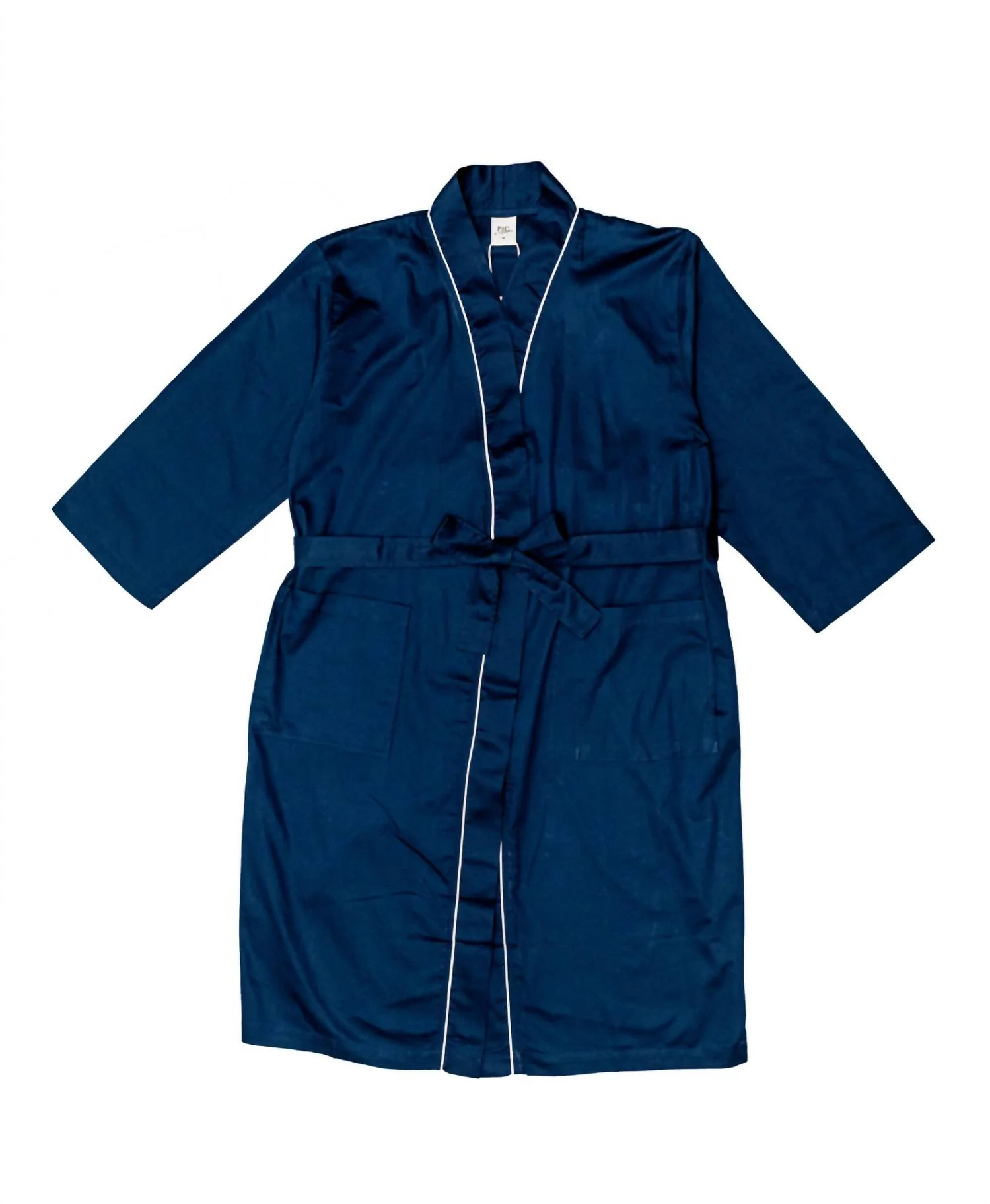 Zoe Cotton Robe In Indigo