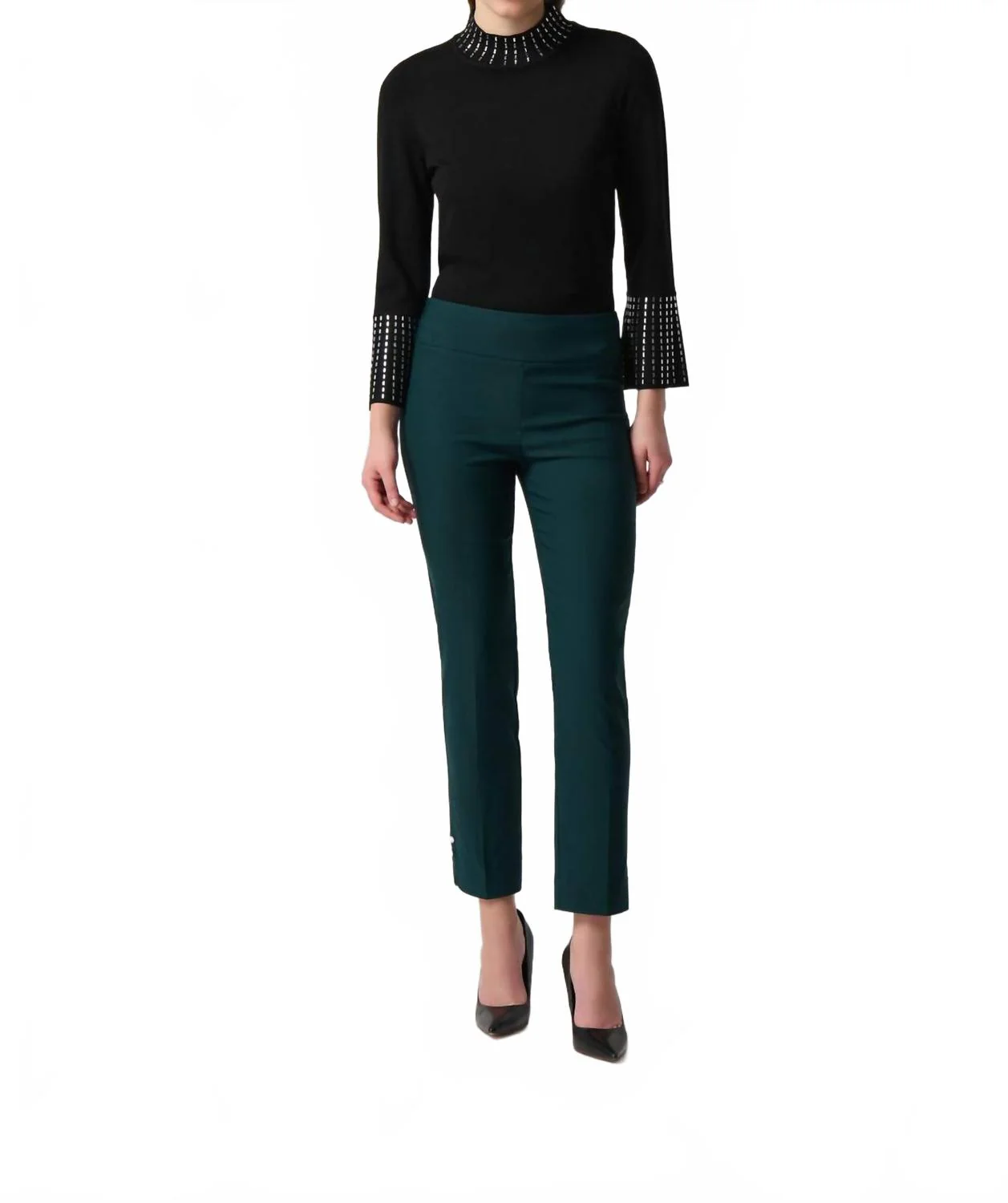 Embellished Pants In Green