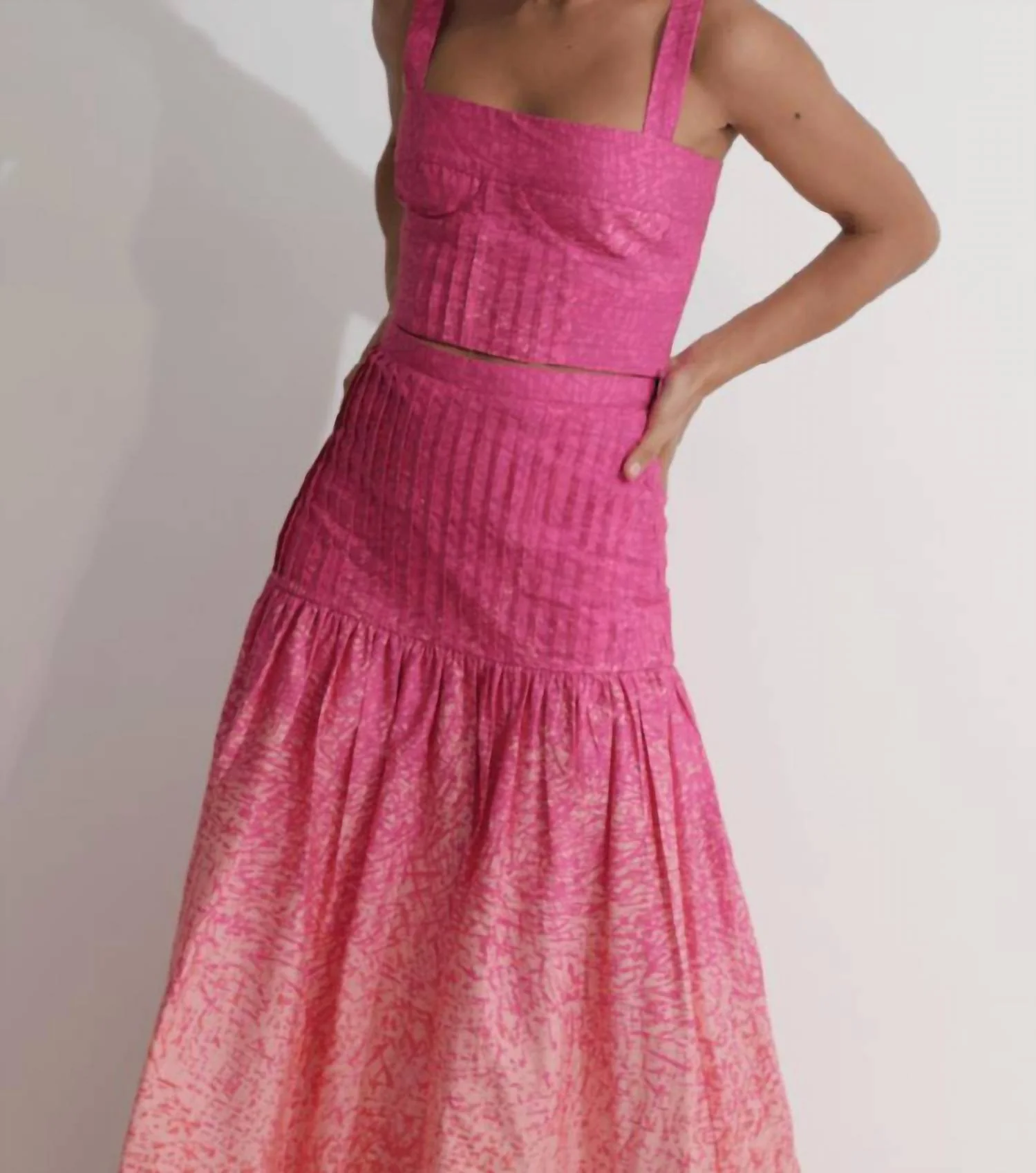 Aithana Maxi Skirt In Pink