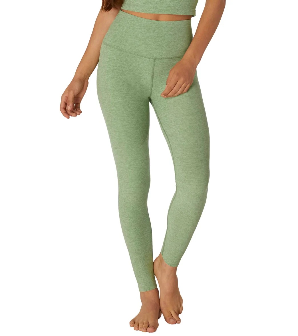 Beyond Yoga Spacedye High Waisted Caught In The Midi 7/8 Yoga Leggings Pale Pine/Glade Green
