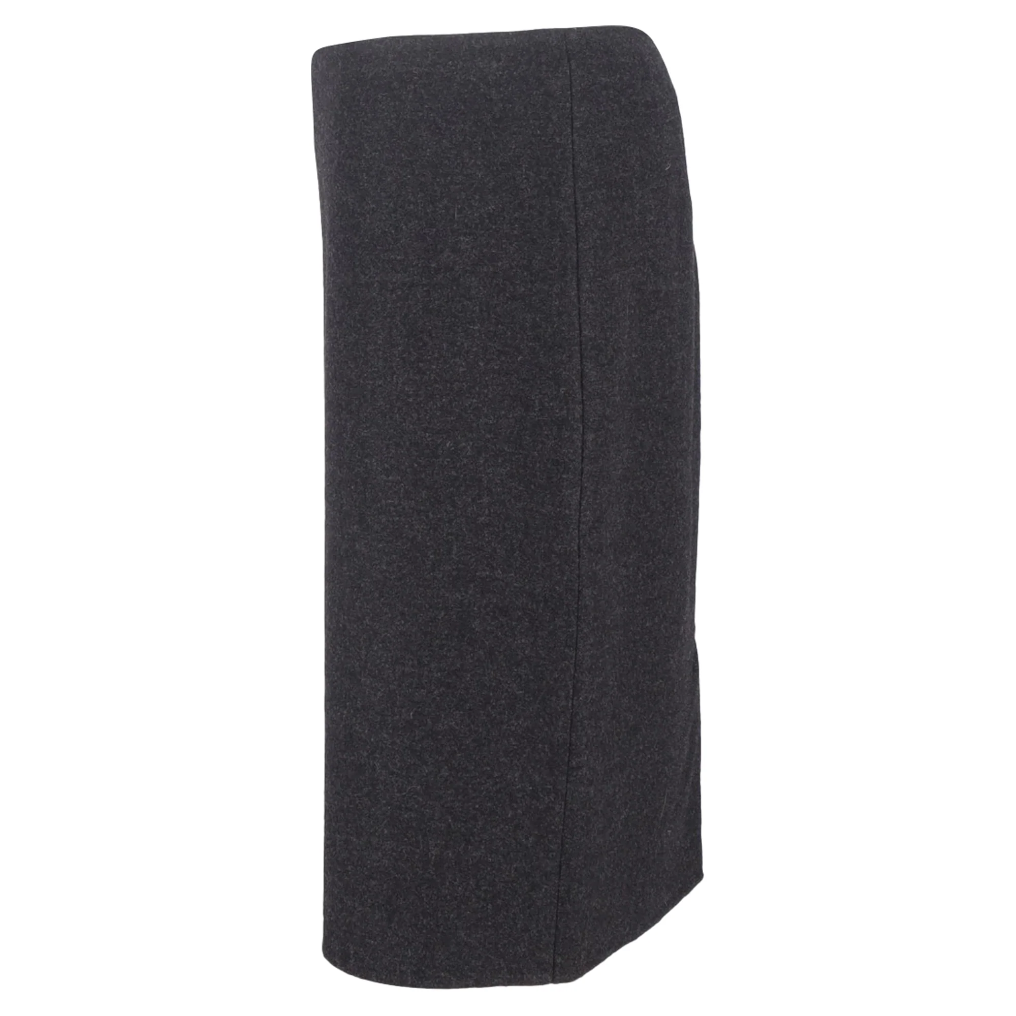 Max Mara Midi Pencil Skirt in Grey Wool