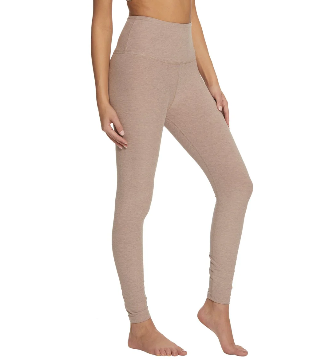 Beyond Yoga Spacedye High Waisted Caught In The Midi 7/8 Yoga Leggings Wild Wisteria/Brazen Blush