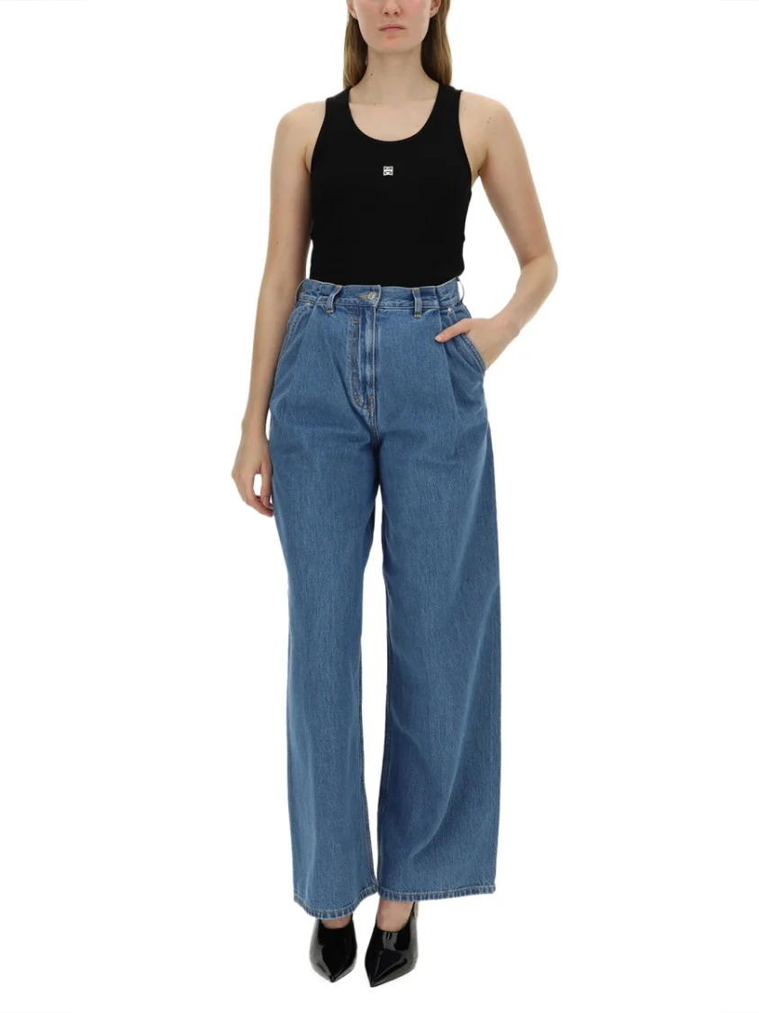 Relaxed Fit High-Waist Denim Jeans