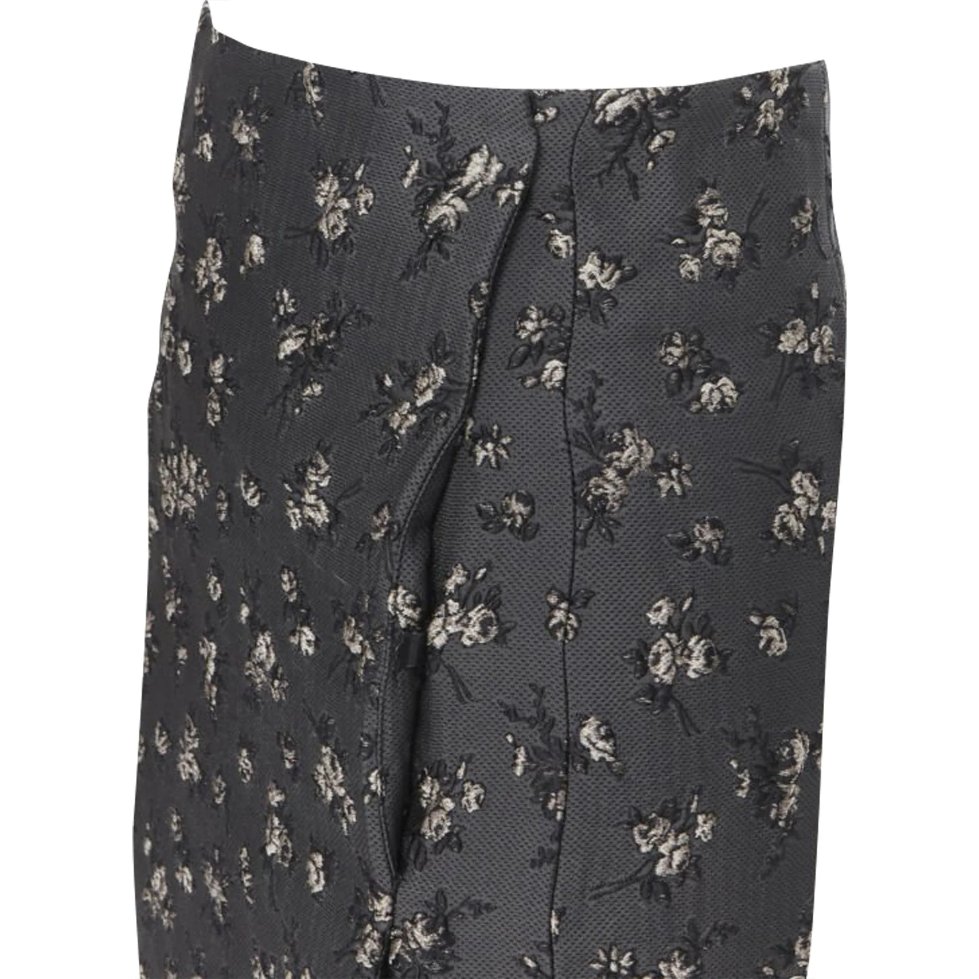 Brock Collection floral cloque dart knitee length pencil skirt