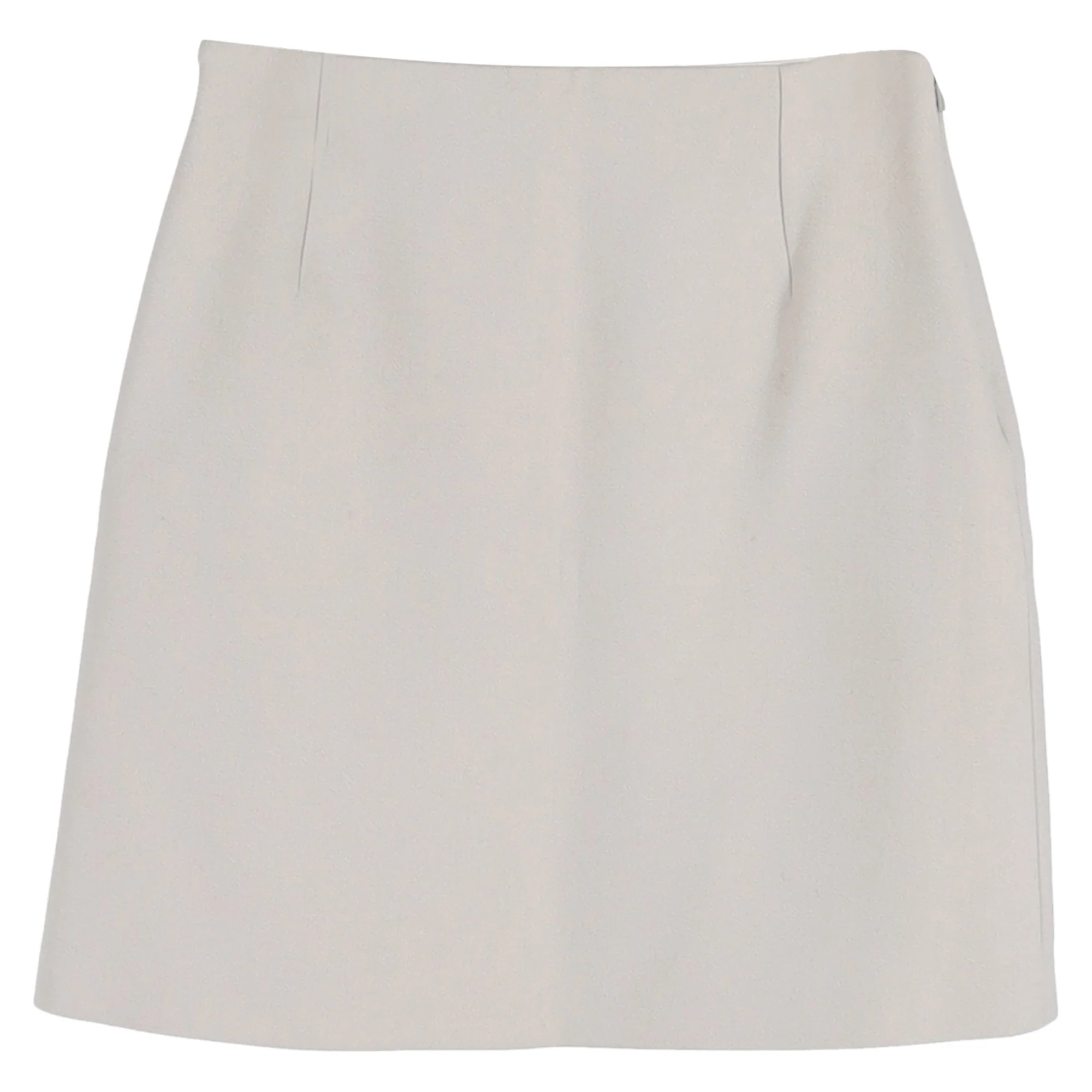 Boss Hugo Boss A-Line Mini Skirt in White Polyester