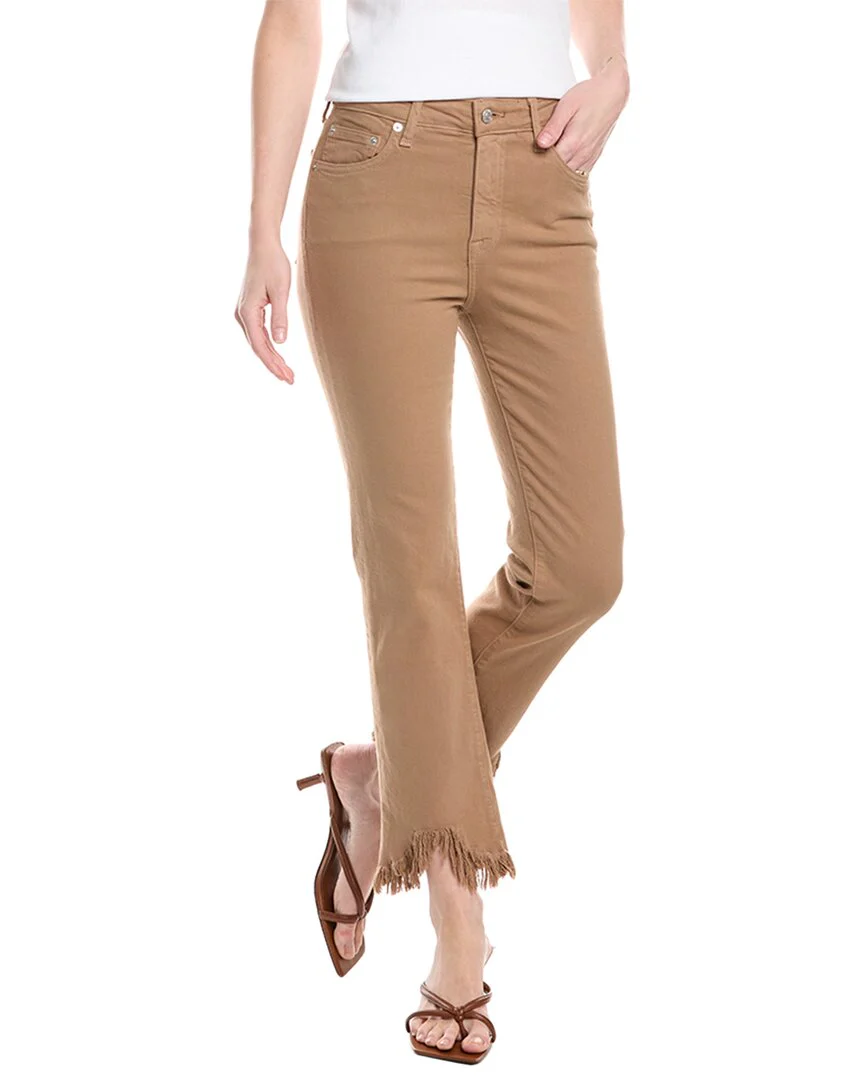 SIMKHAI River High-Rise Camel Straight Jean
