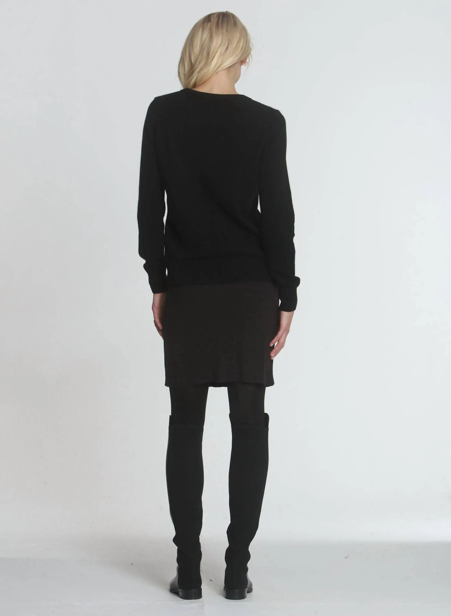 Women's Haley Knit Skirt In Brown/black