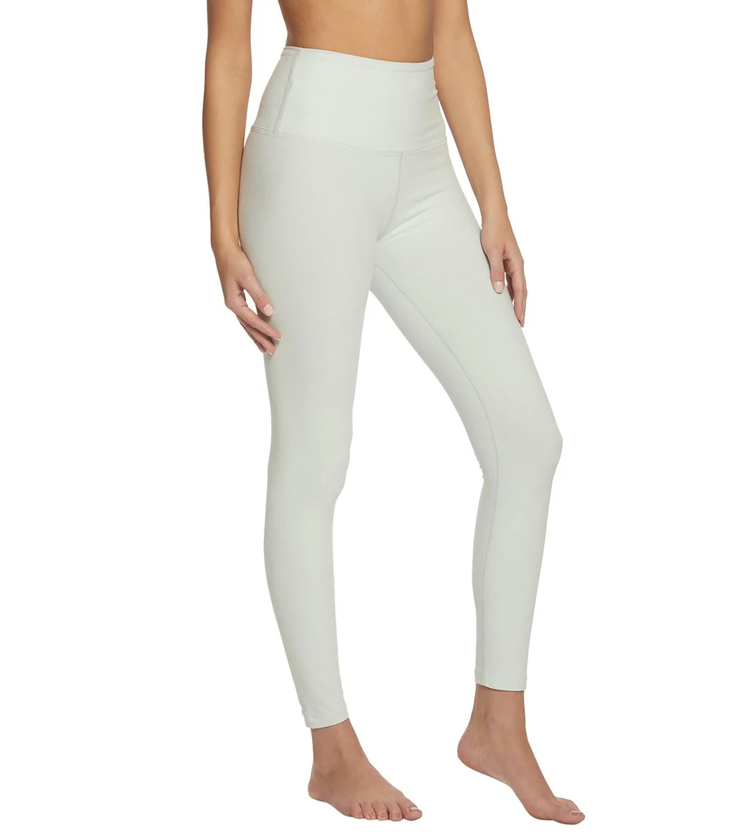 Beyond Yoga Spacedye High Waisted Caught In The Midi 7/8 Yoga Leggings Glacier/White