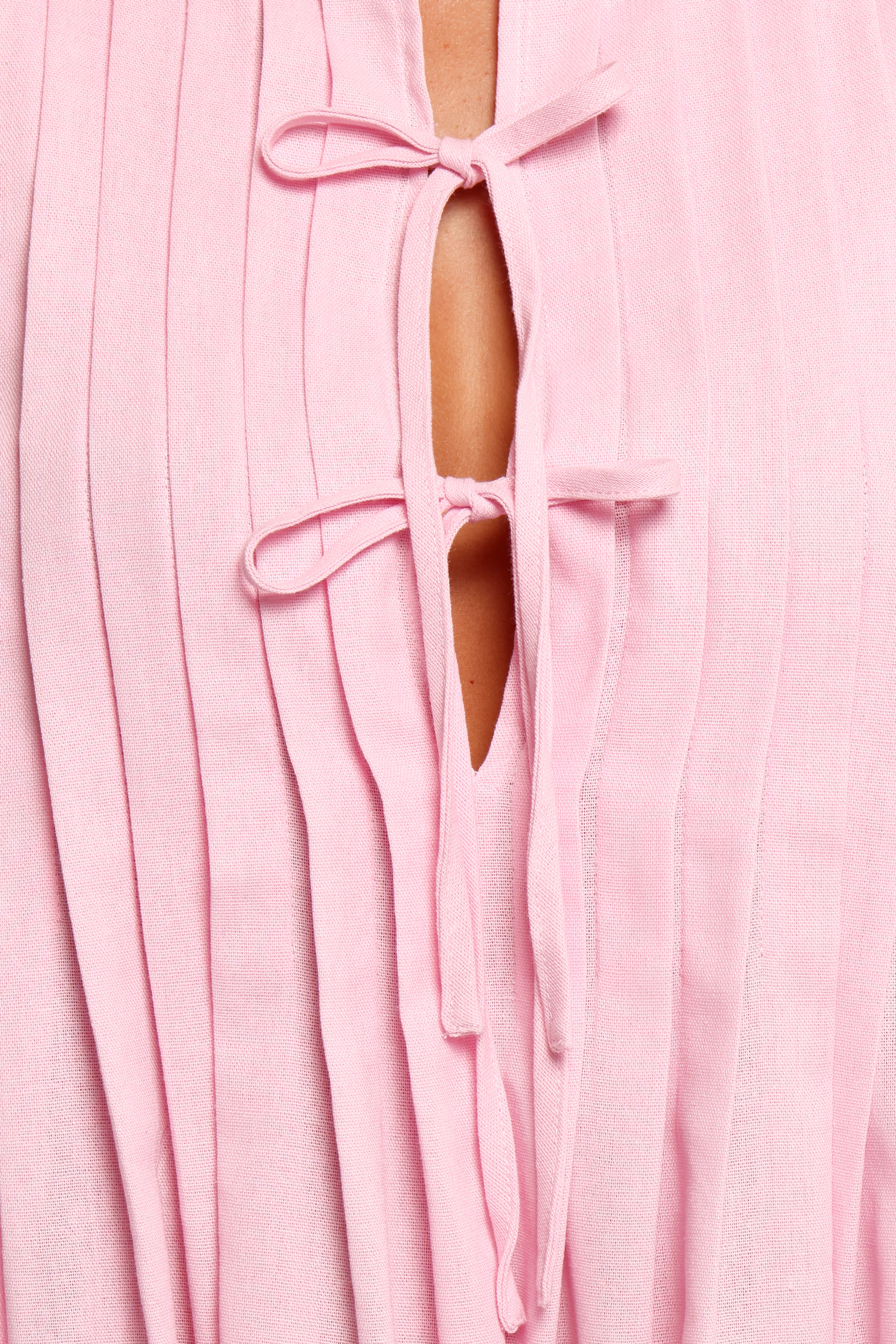 Madeline Mini Dress - Pale Pink