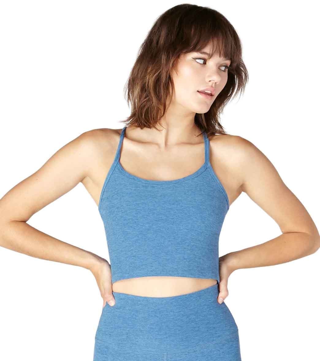 Beyond Yoga Spacedye Slim Racerback Cropped Tank Victory Blue/Blue Suede