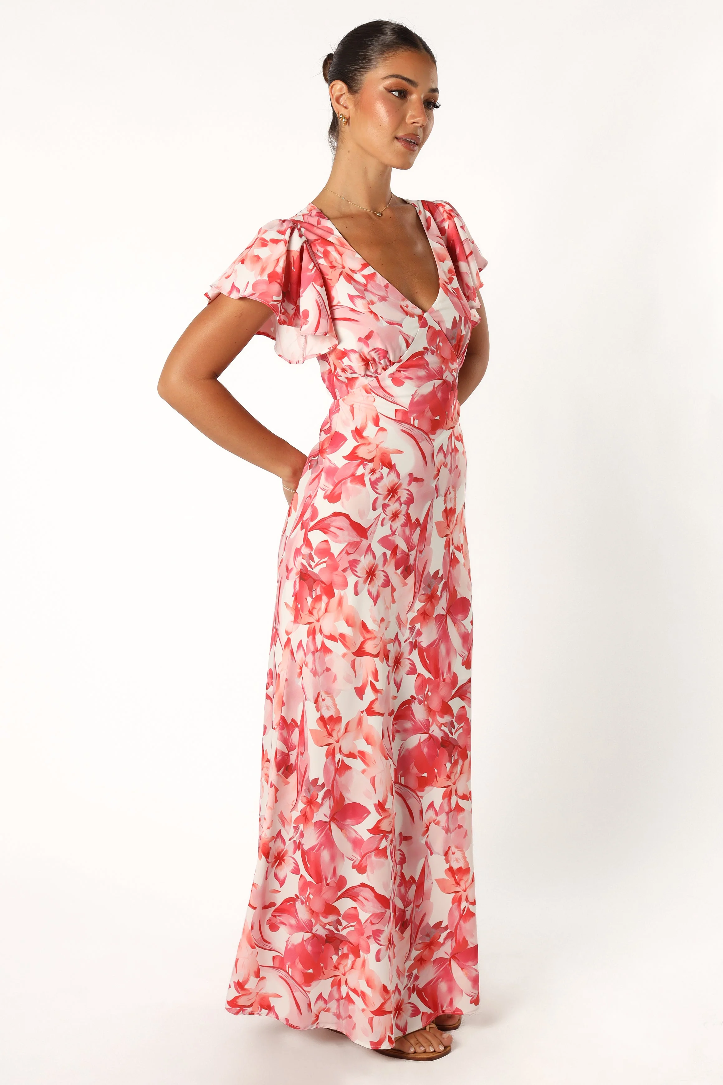 Ramsey Maxi Dress - Red Floral