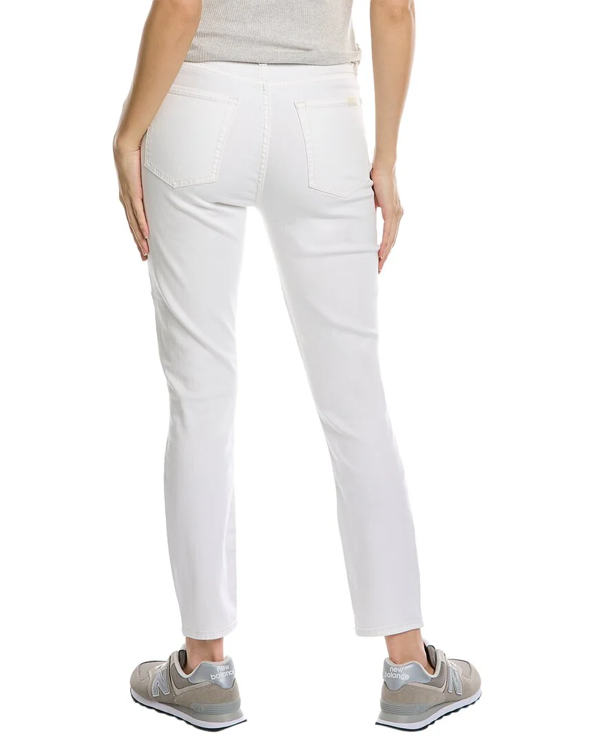 7 For All Mankind Clean White High Waist Ankle Skinny Jean