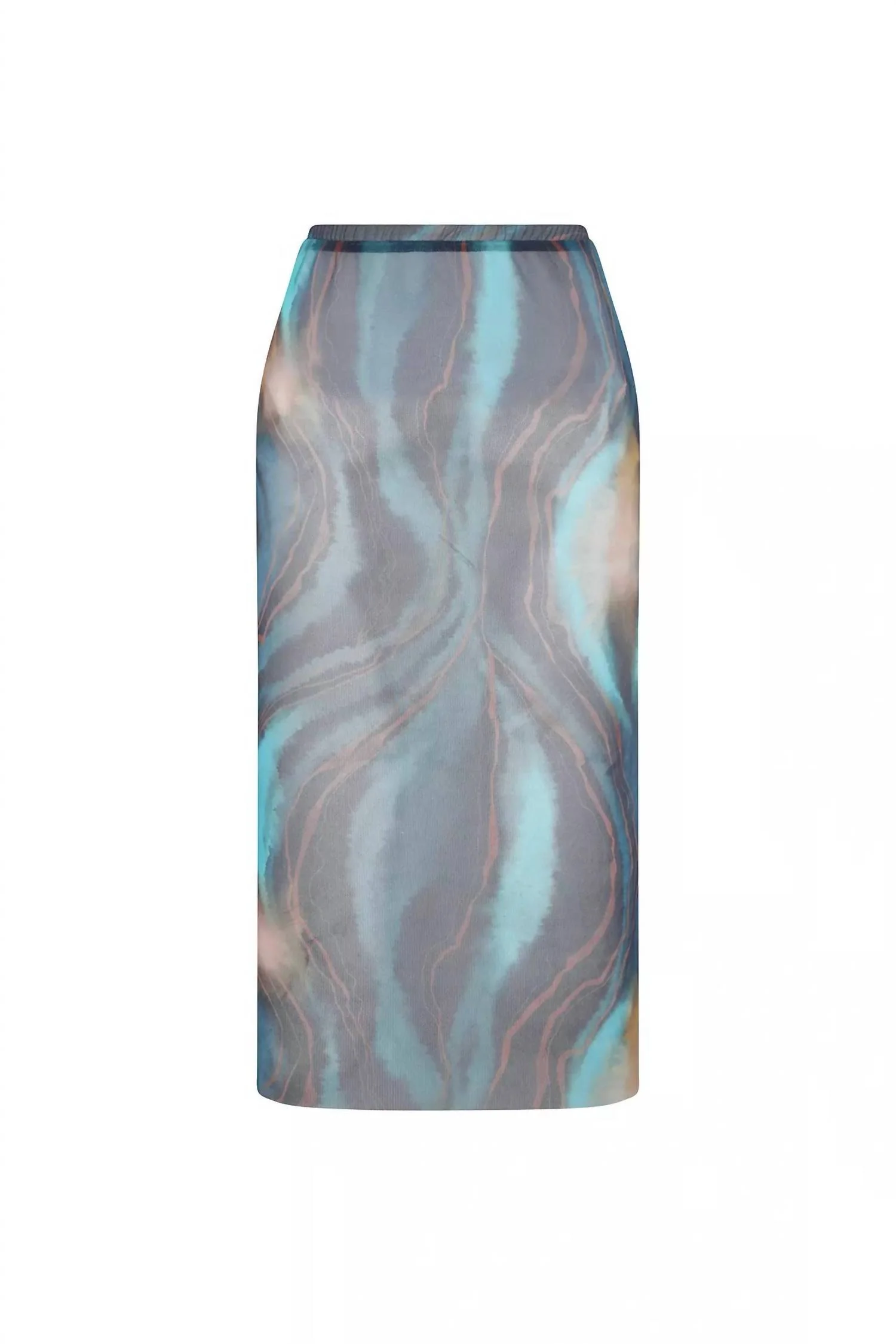 Falda Natura Mesh Skirt In Cosmos