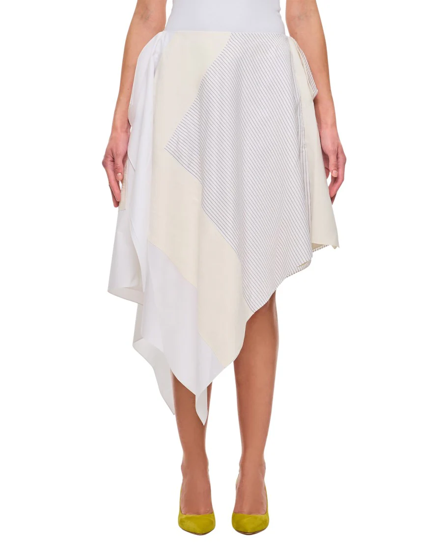 Asymmetric Patchwork Skirt