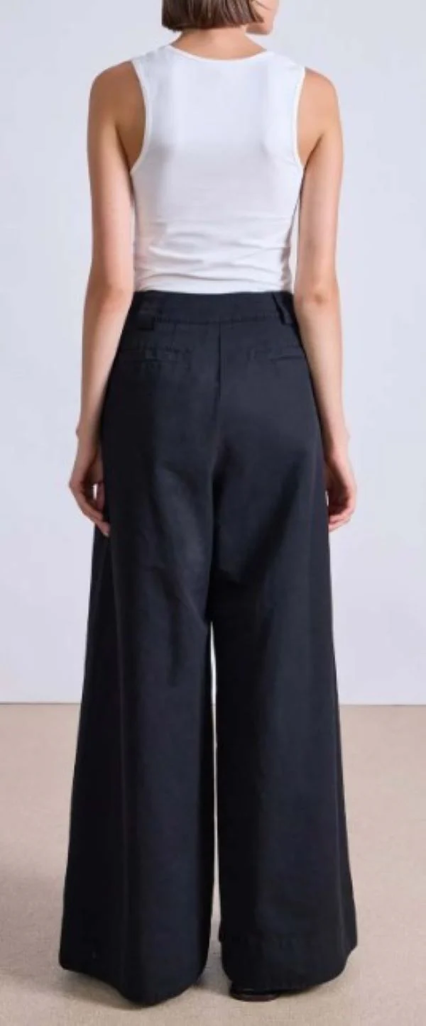 Eli Wide Leg Pant In Black