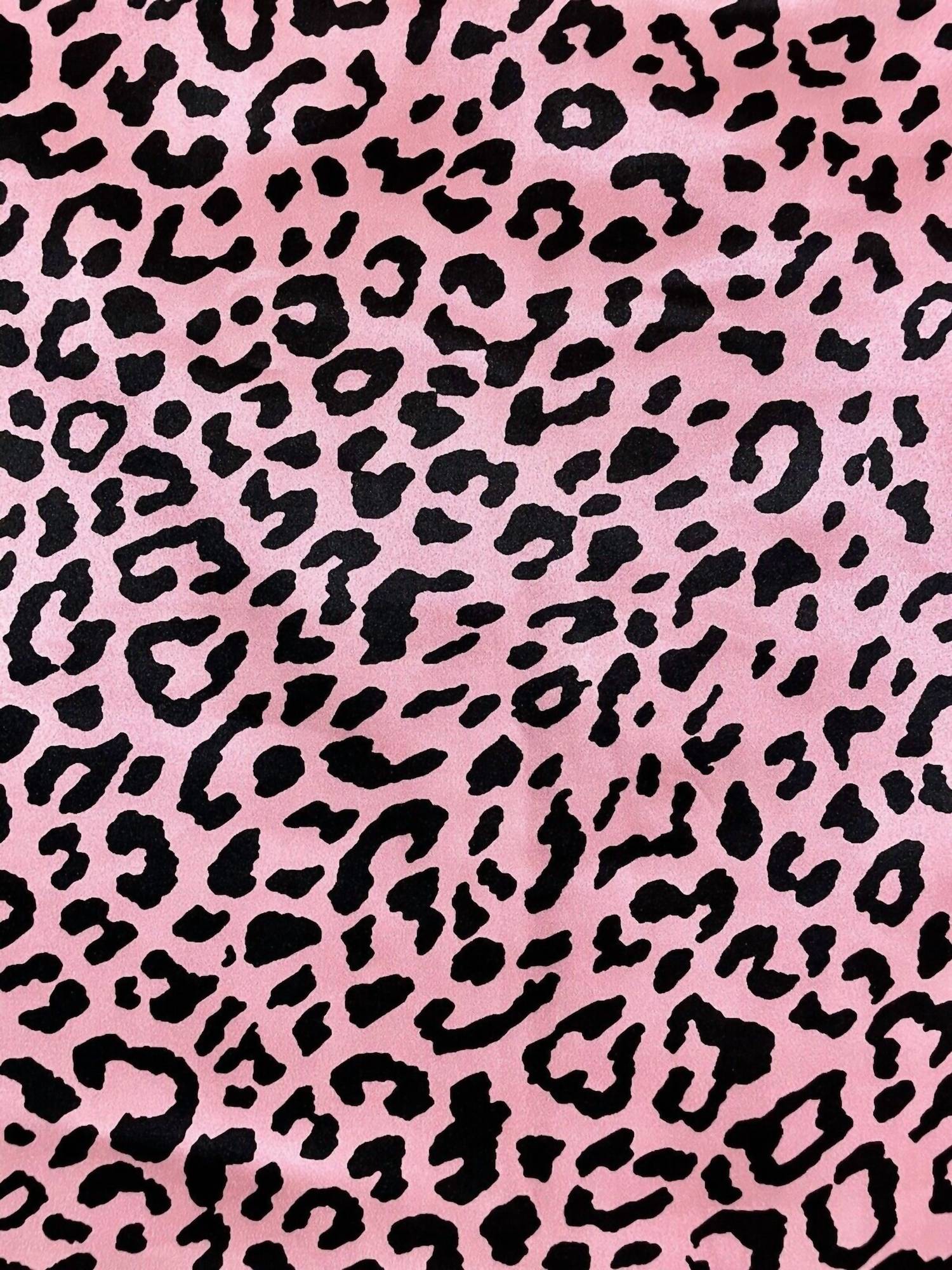 Women's Satin Animal Print Mini Skirt In Pink