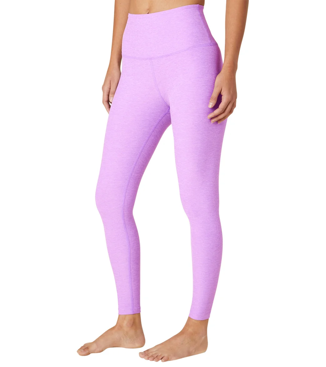 Beyond Yoga Spacedye High Waisted Caught In The Midi 7/8 Yoga Leggings Crisp Lavender Heather