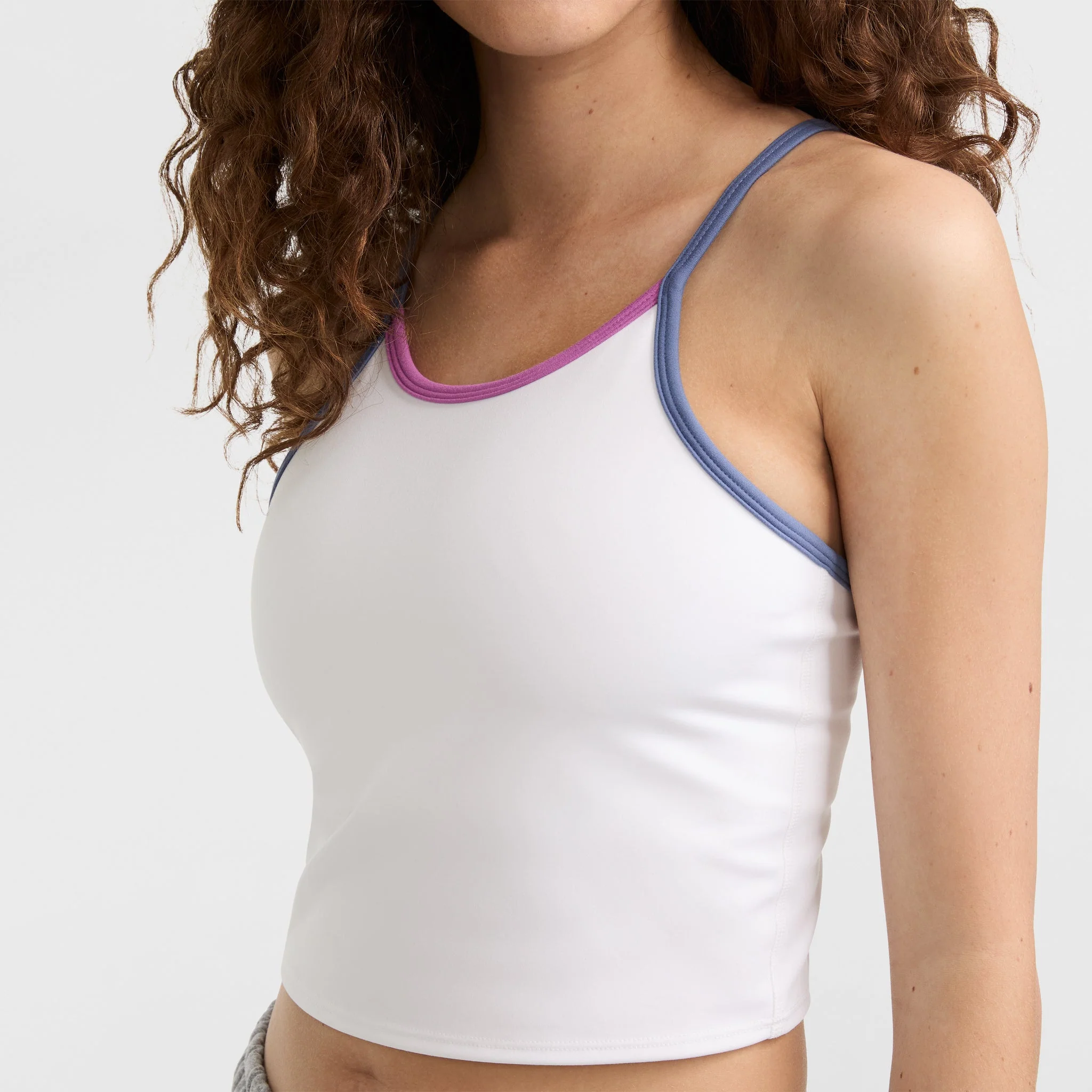 Soft Touch Longline Cami, Shelf Bra, C Logo