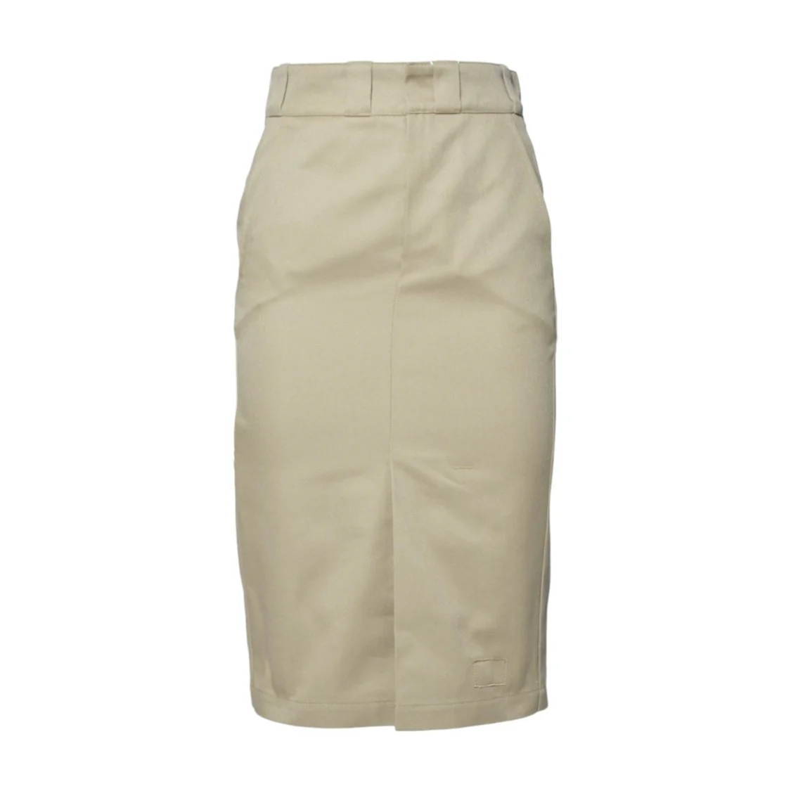 Midi Skirt In Beige Cotton Twill