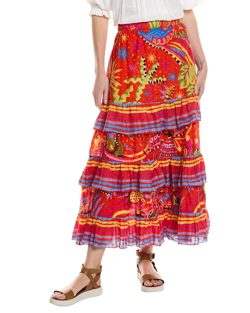 FARM Rio Magic Forest Midi Skirt