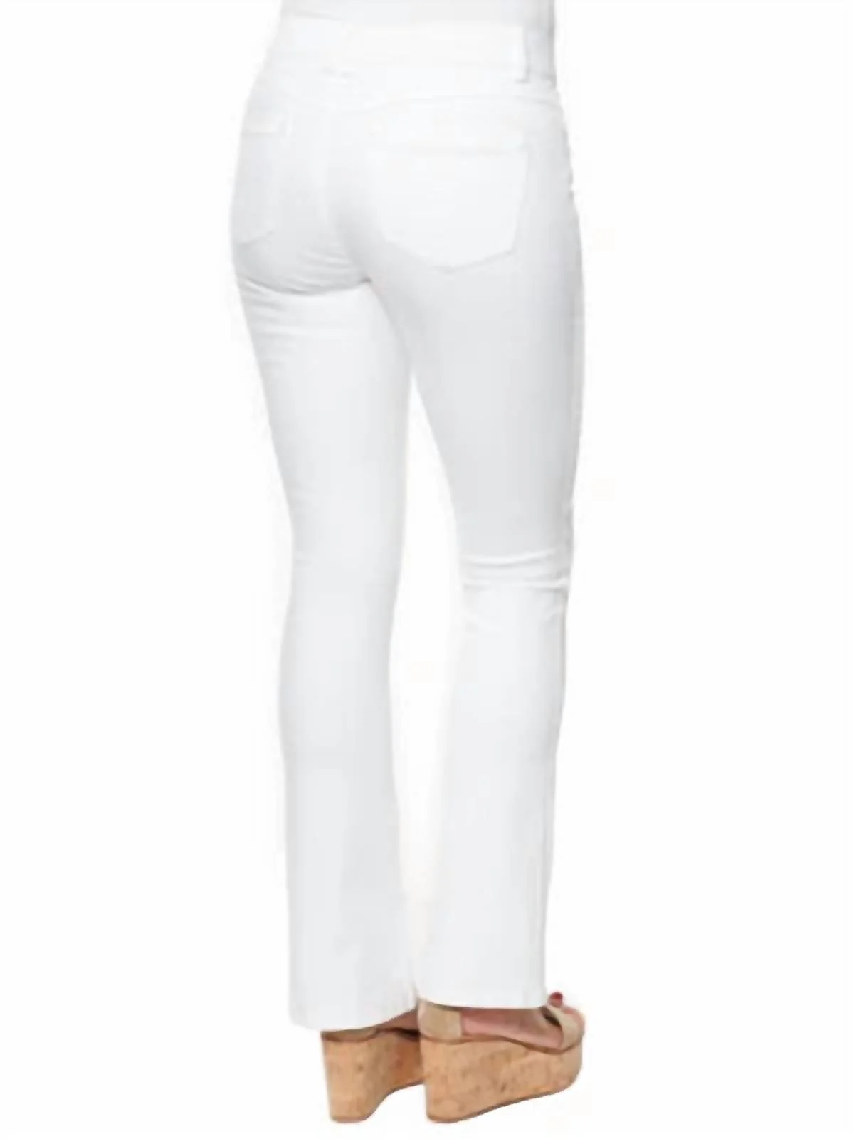 Slim Fit Baby Bootcut Jeans In White