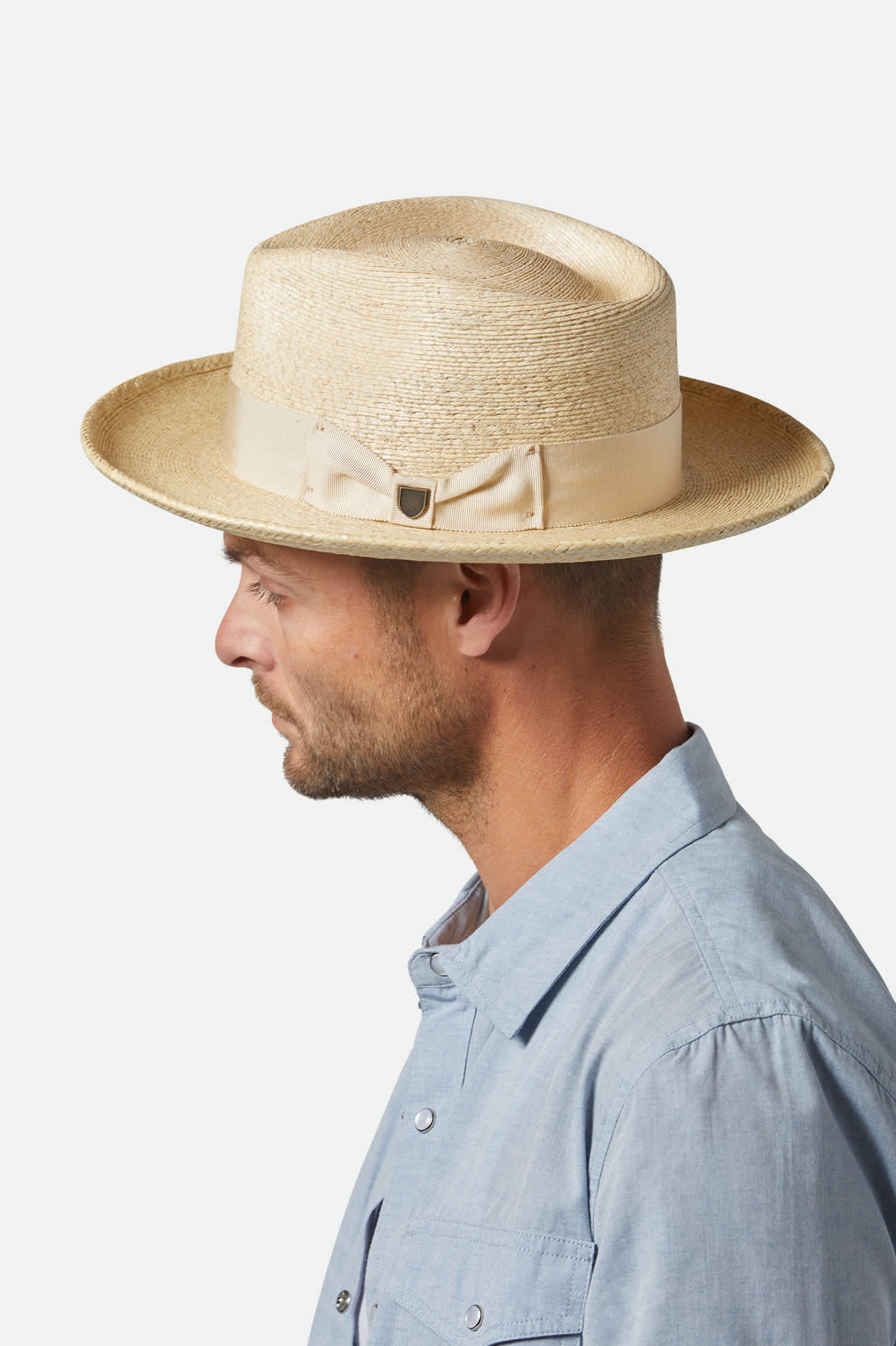Swindle Straw Fedora - Natural/Natural