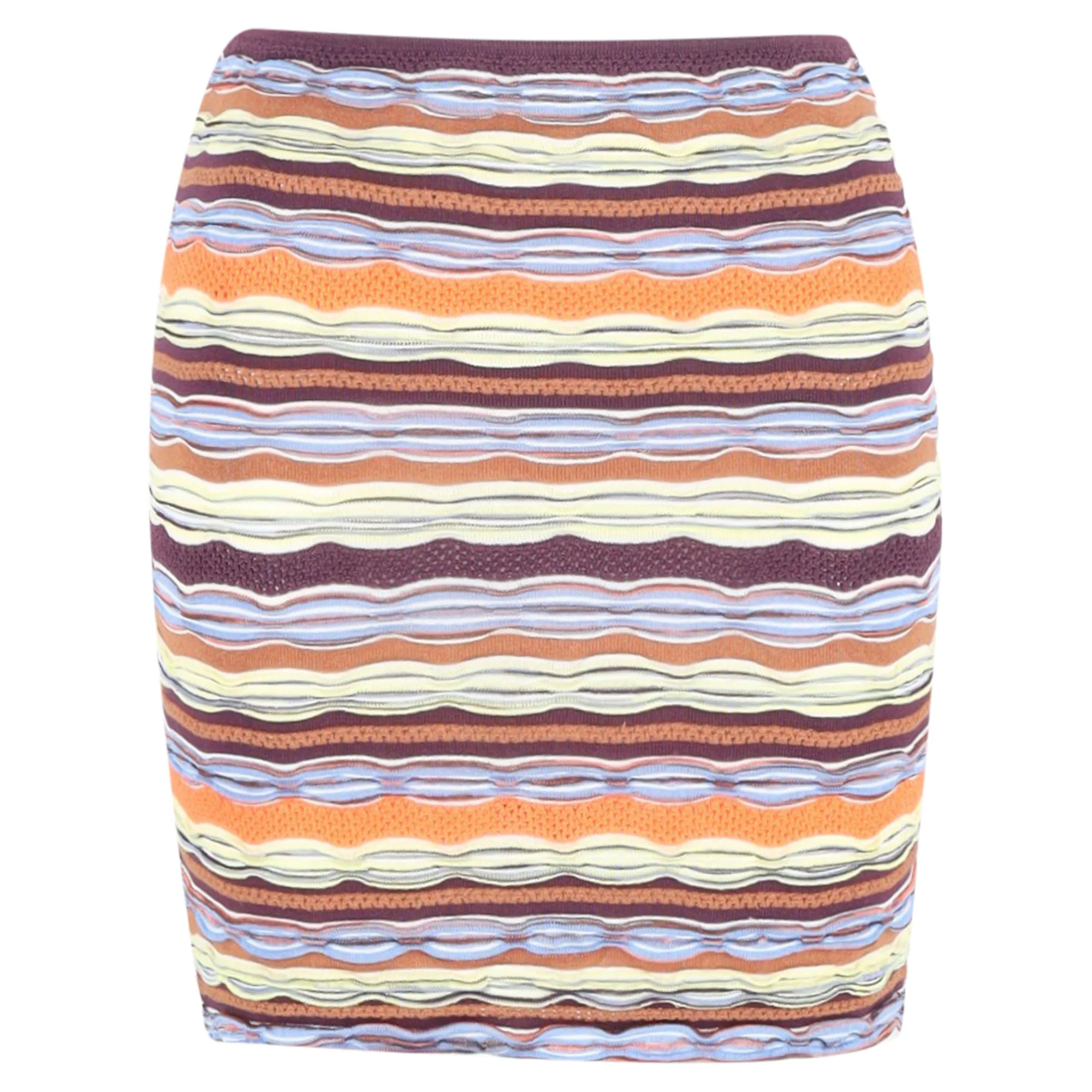 Missoni Mini Pencil Skirt in Multicolor Cotton