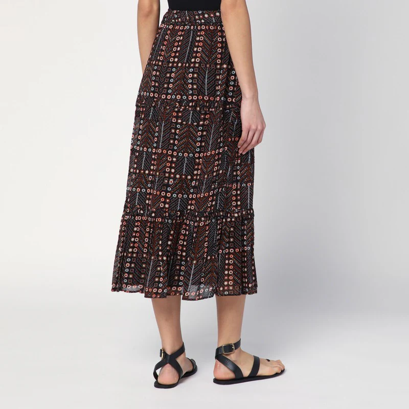 Isabel Marant Étoile Women's Diya Skirt In Cotton Voile With Print