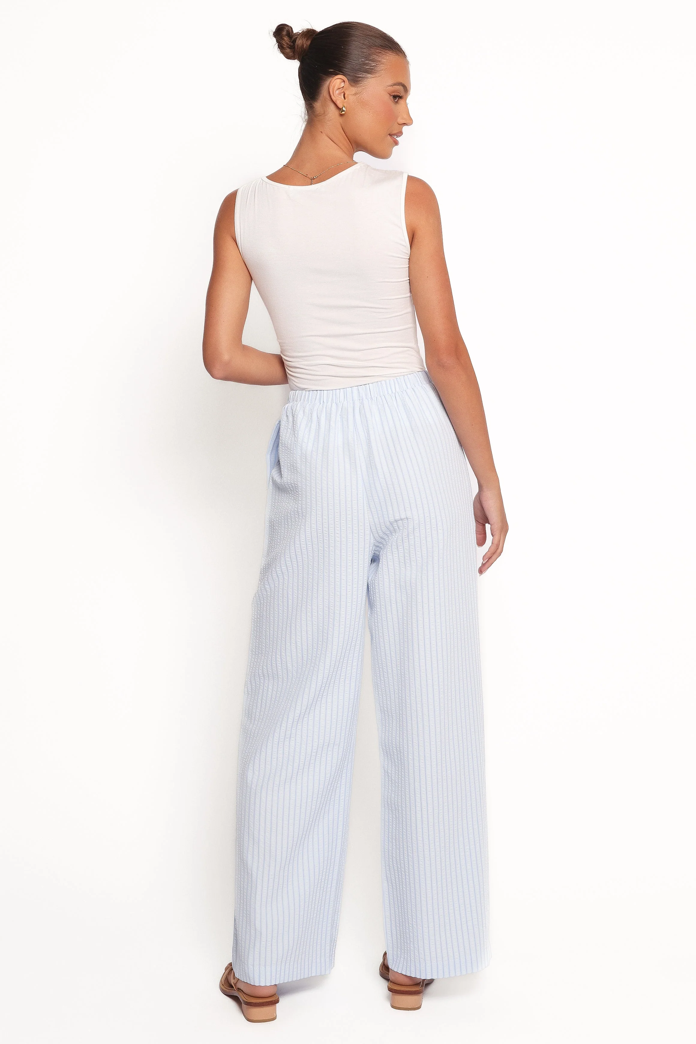 Peyton Striped Pant - Blue