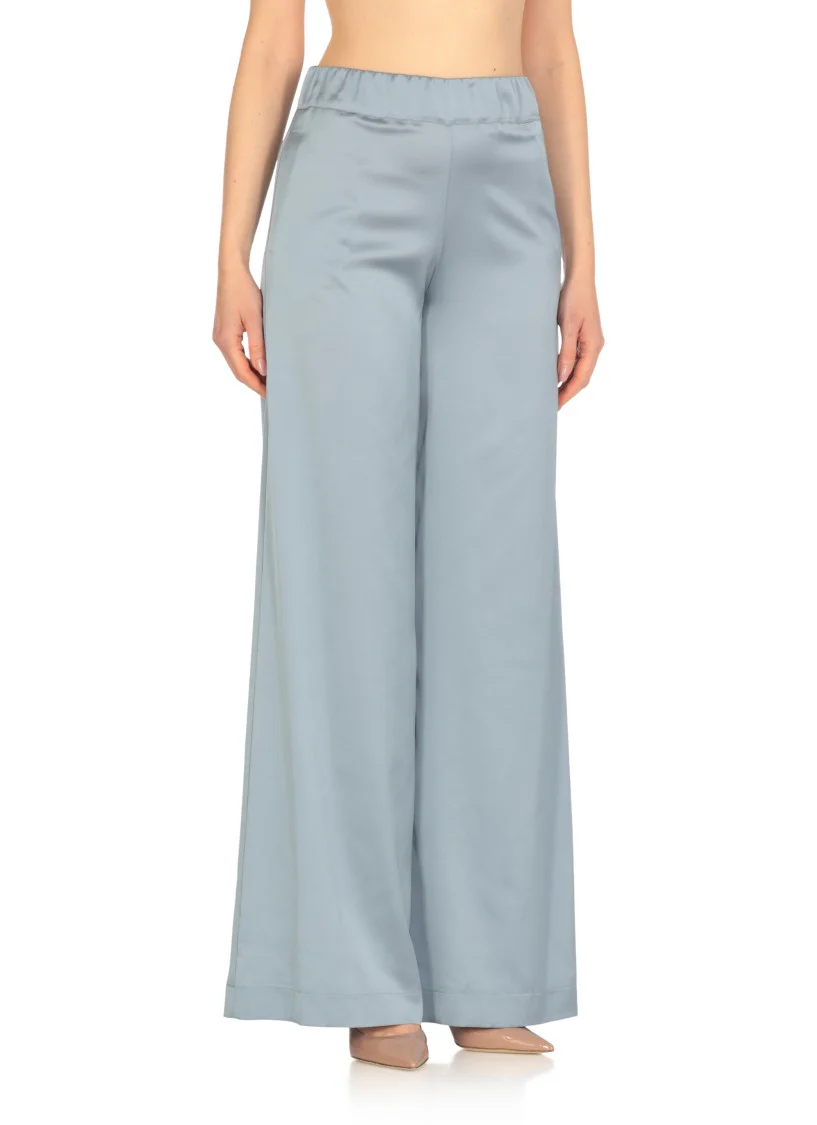 Light Blue Satin Pants