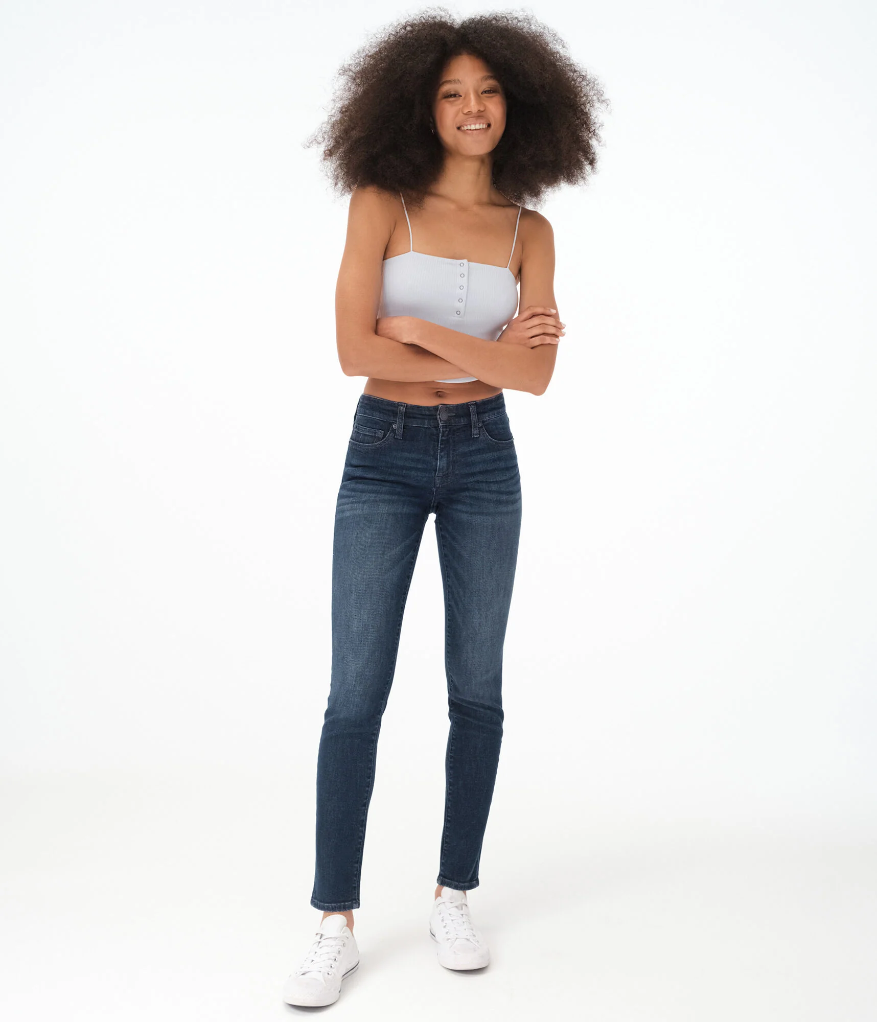 Aeropostale Women's Premium Seriously Stretchy Mid-Rise Skinny Jean***