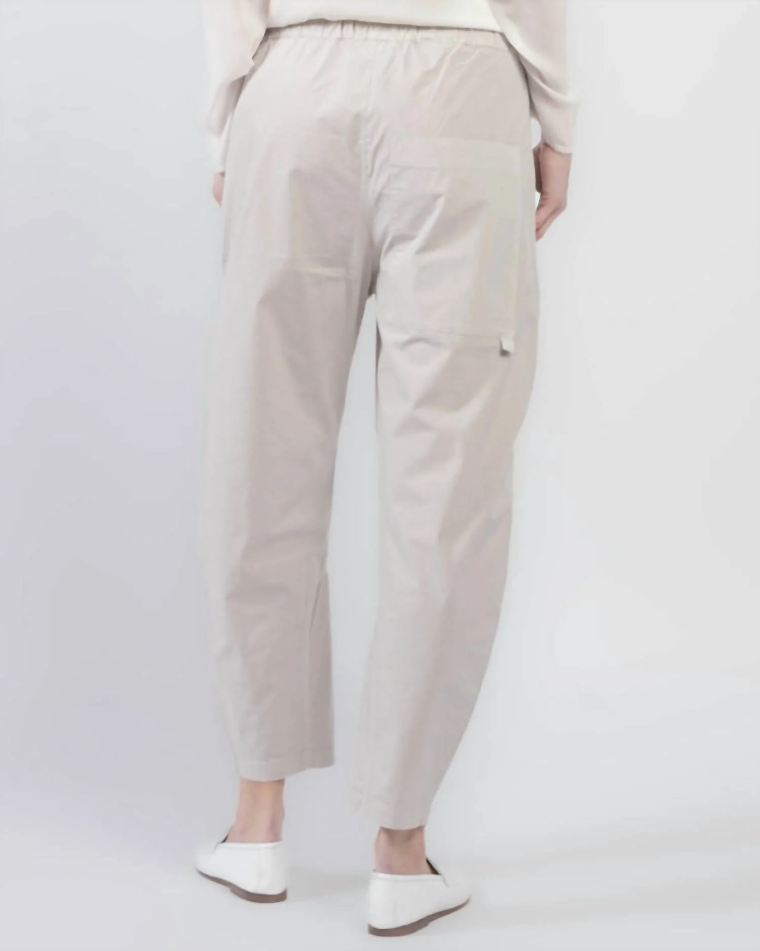 Easy Cropped Leg Pant In Chalk