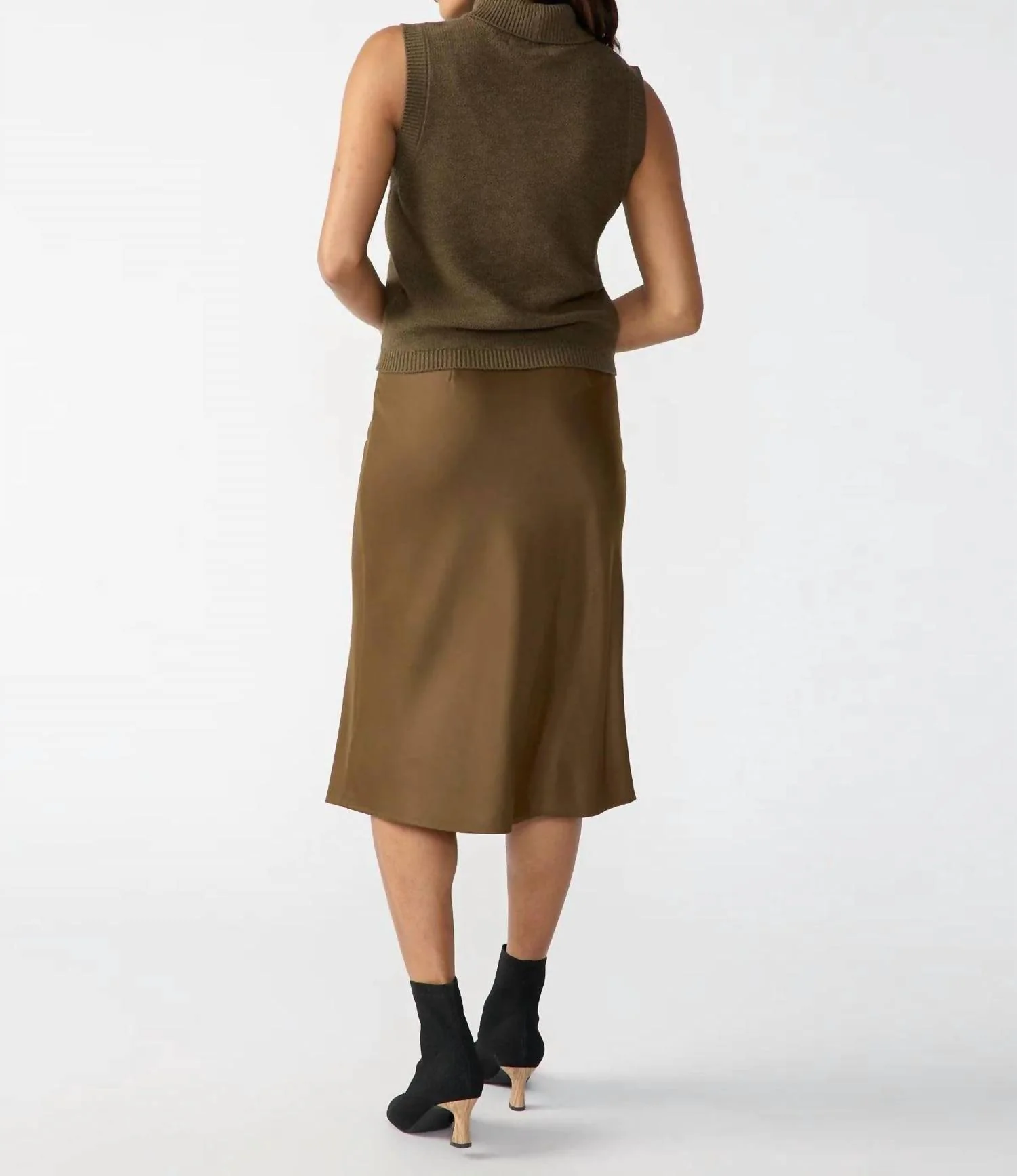 Everyday Midi Skirt In Fatigue